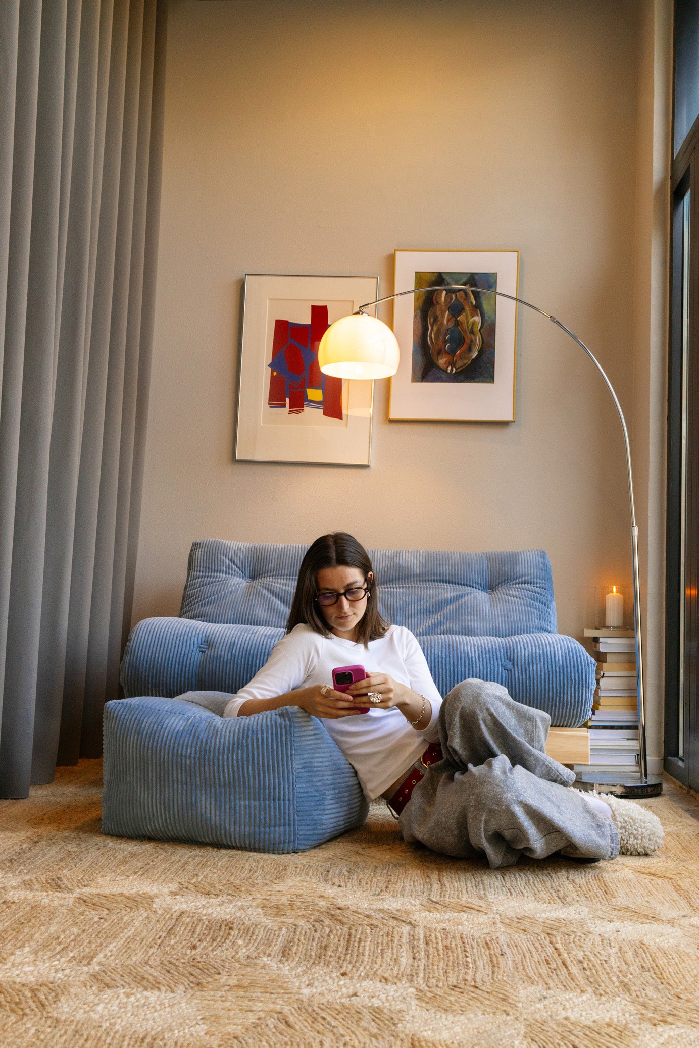 BUDDY POUF SOFT CHALK