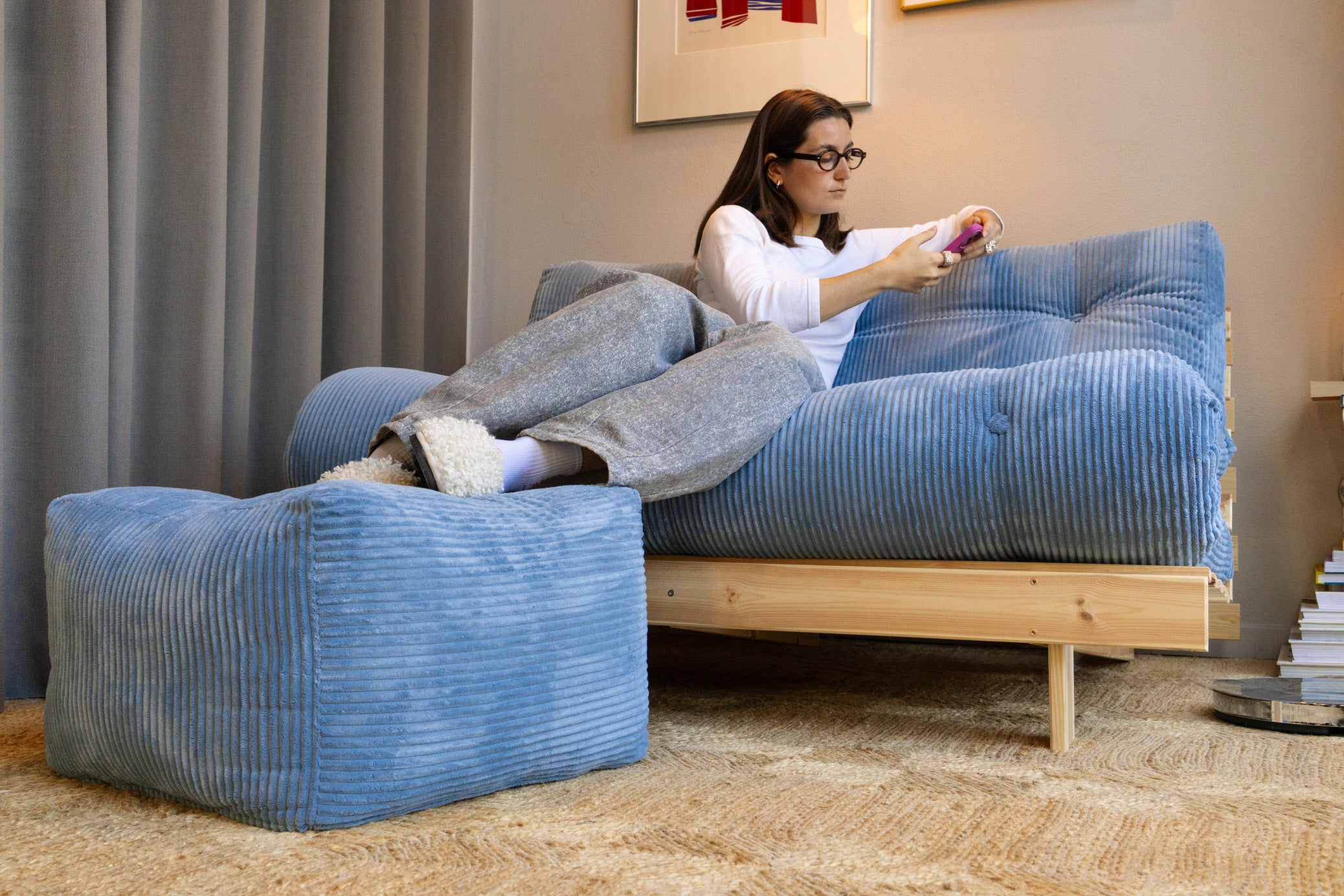 BUDDY POUF SOFT CHALK