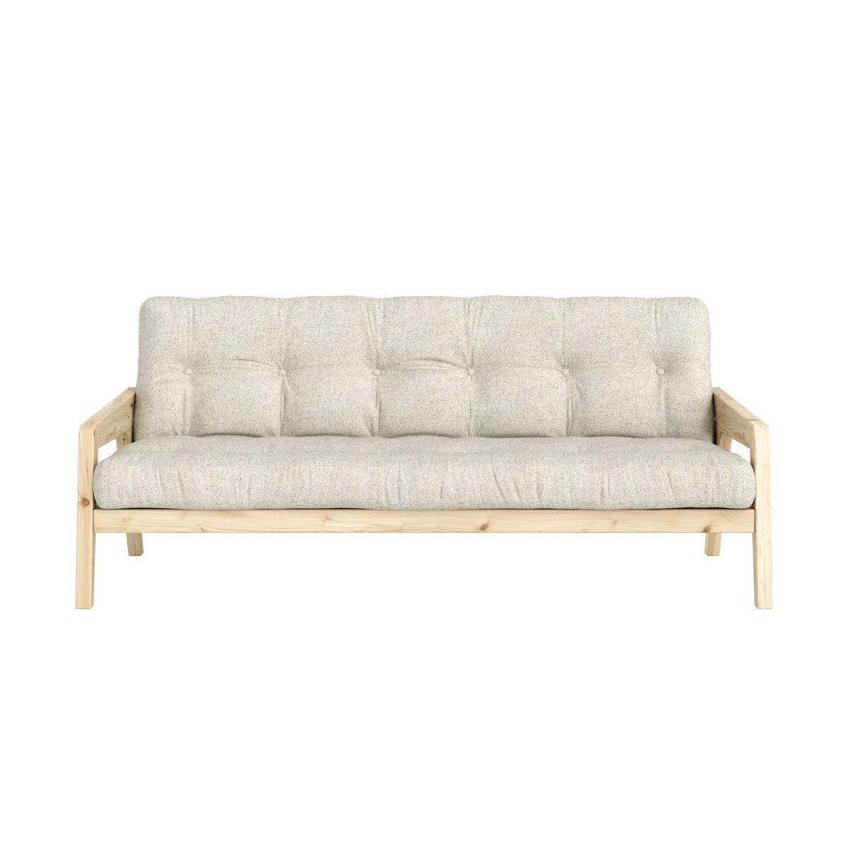 GRAB CLEAR LACQUERED W. 5-LAYER MIXED MATTRESS SOFT CHALK