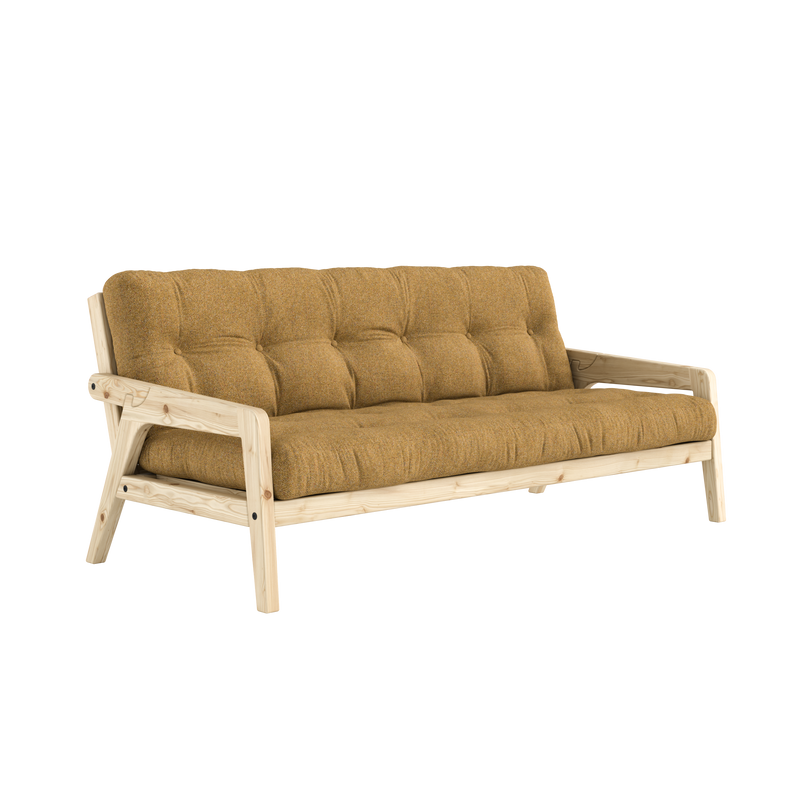 GRAB CLEAR LACQUERED W. 5-LAYER MIXED MATTRESS GOLDEN OCHRE
