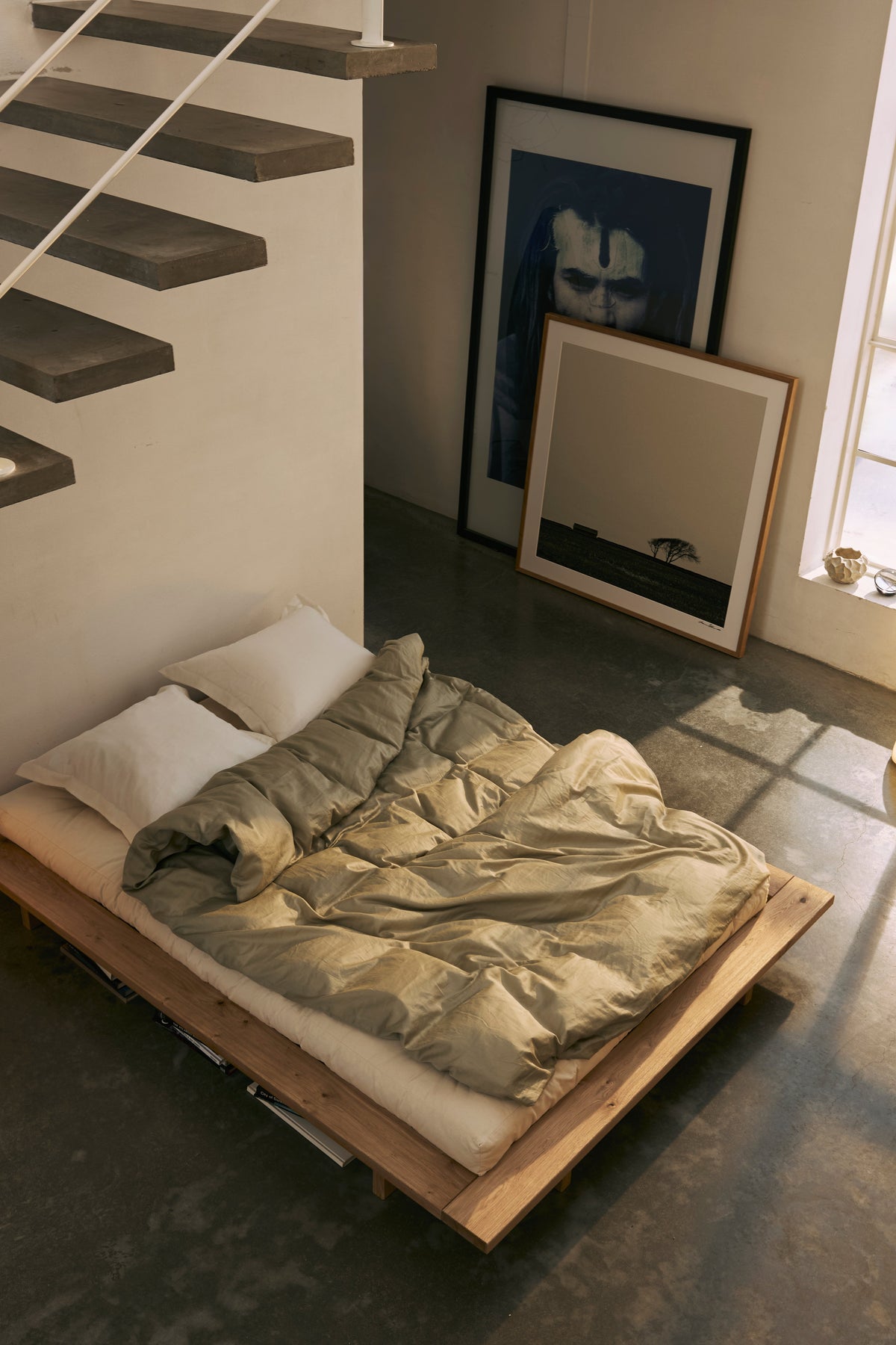 JAPAN BED OAK 120 X 200