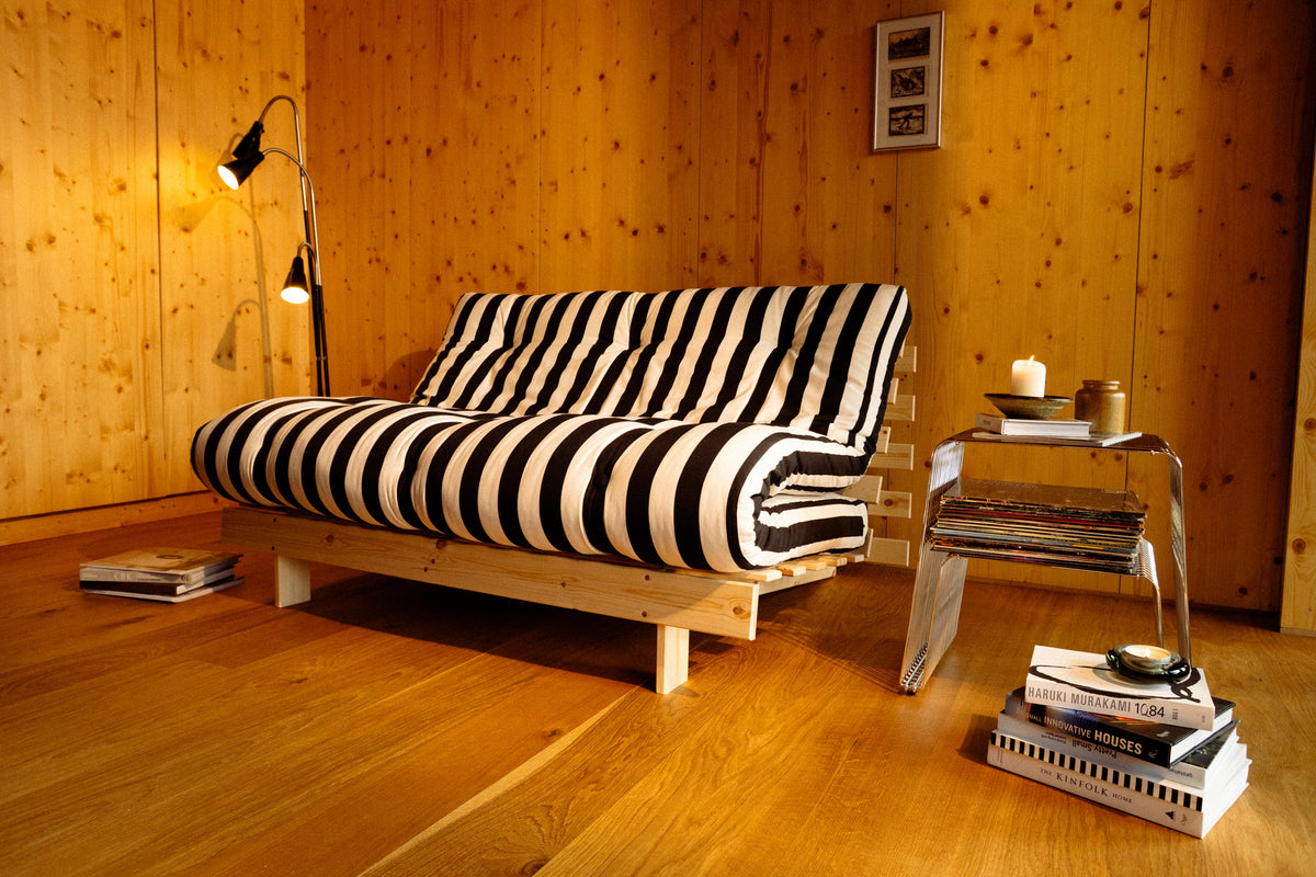 ROOTS RAW 160 X 200 W. ROOTS MATTRESS BLACK-WHITE