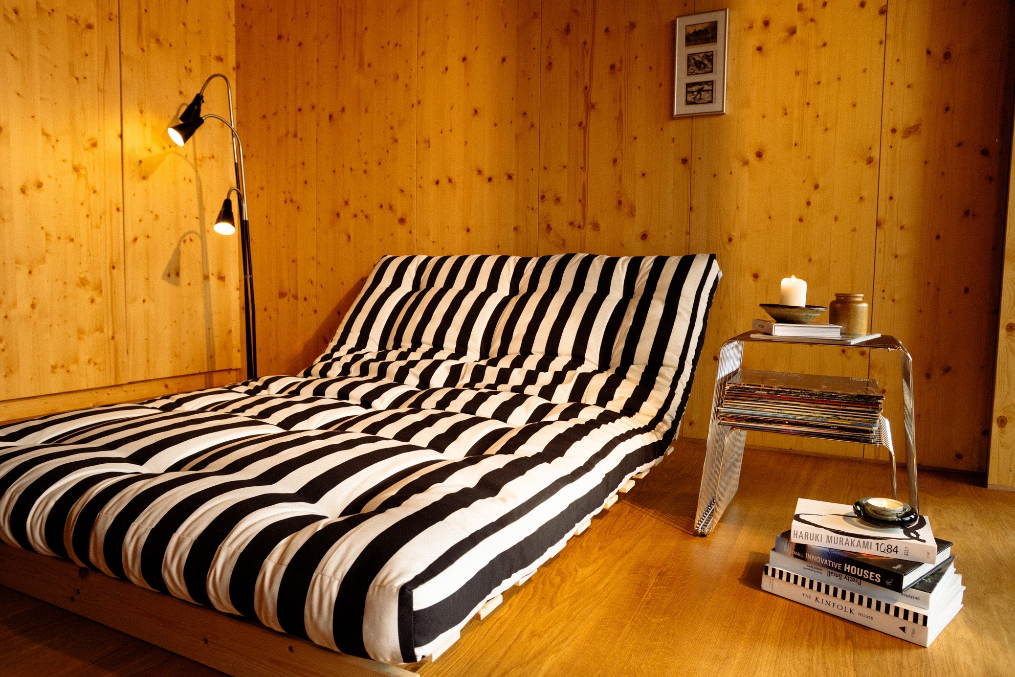 ROOTS RAW 140 X 200 W. ROOTS MATTRESS BLACK-WHITE
