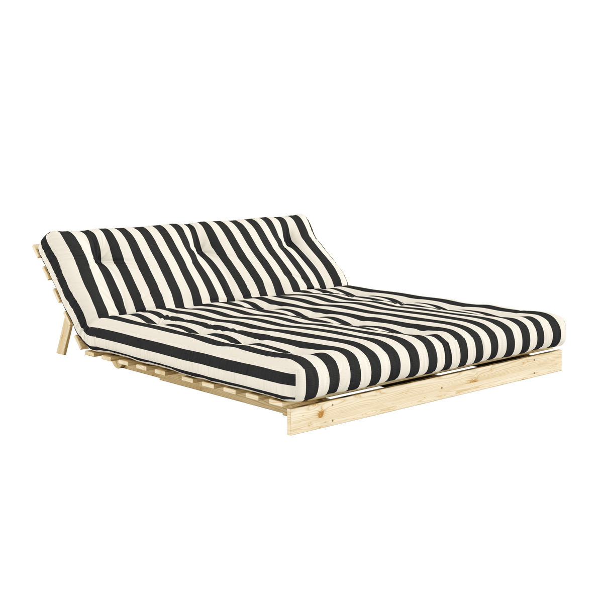 ROOTS RAW 160 X 200 W. ROOTS MATTRESS BLACK-WHITE