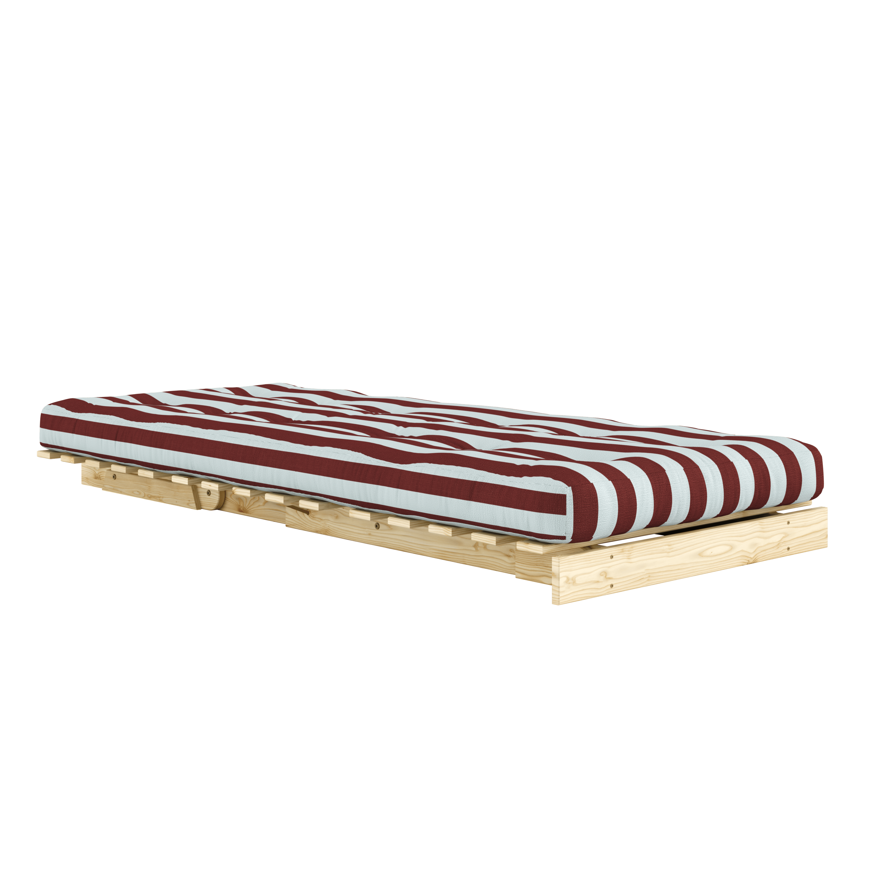 ROOTS RAW 90 X 200 W. ROOTS MATTRESS BURGUNDY-LIGHT BLUE
