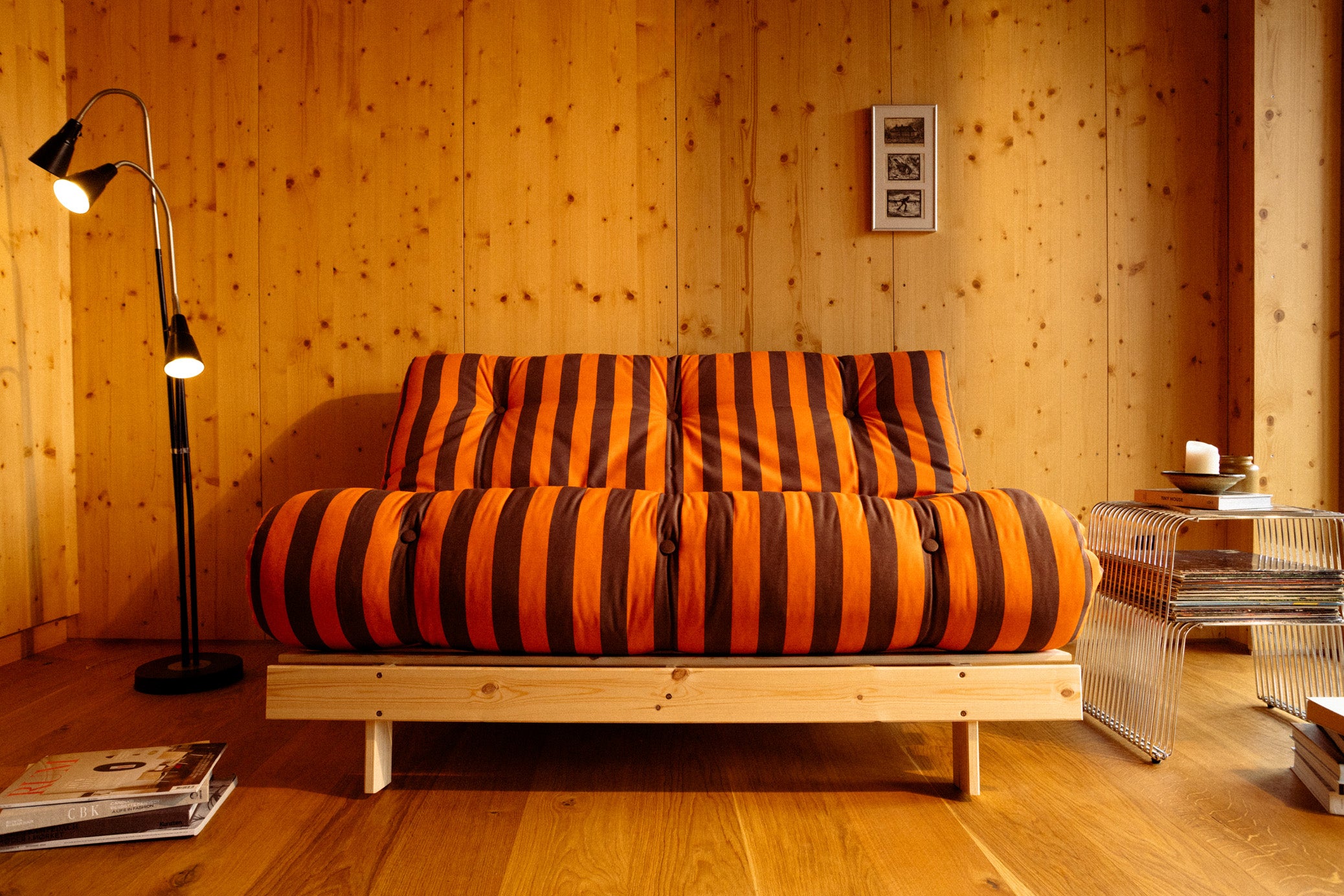 ROOTS RAW 160 X 200 W. ROOTS MATTRESS ORANGE-BROWN