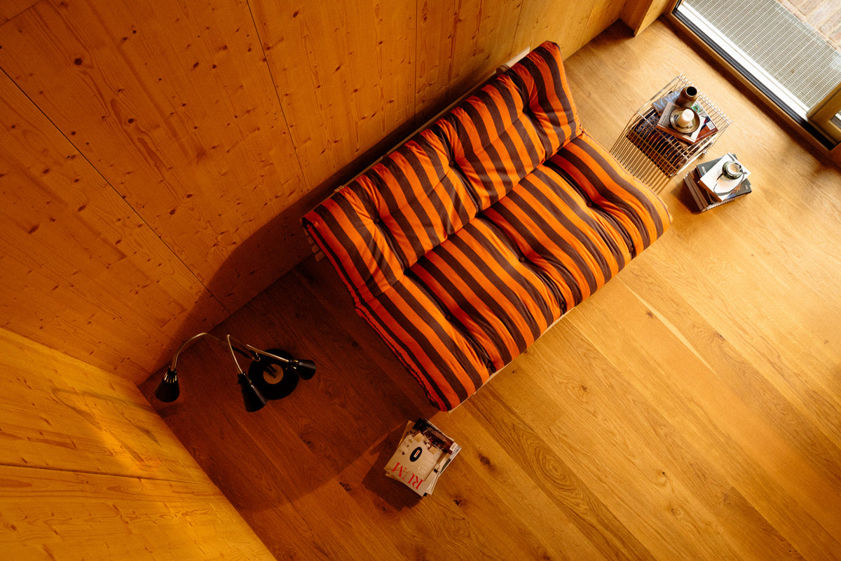 ROOTS RAW 160 X 200 W. ROOTS MATTRESS ORANGE-BROWN