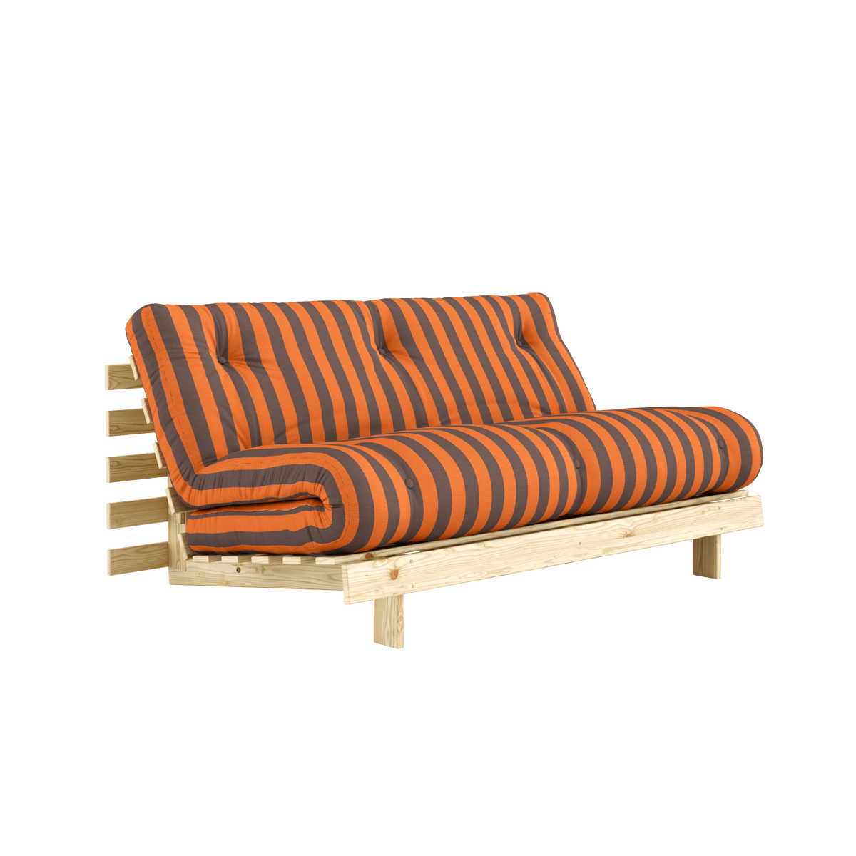 ROOTS RAW 160 X 200 W. ROOTS MATTRESS ORANGE-BROWN