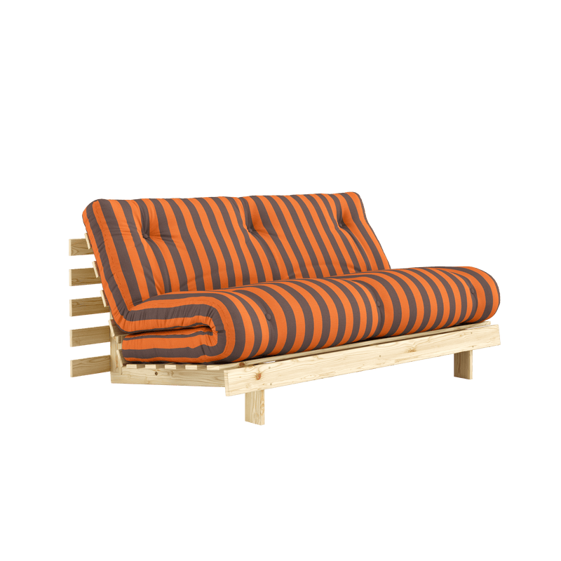 ROOTS RAW 160 X 200 W. ROOTS MATTRESS ORANGE-BROWN