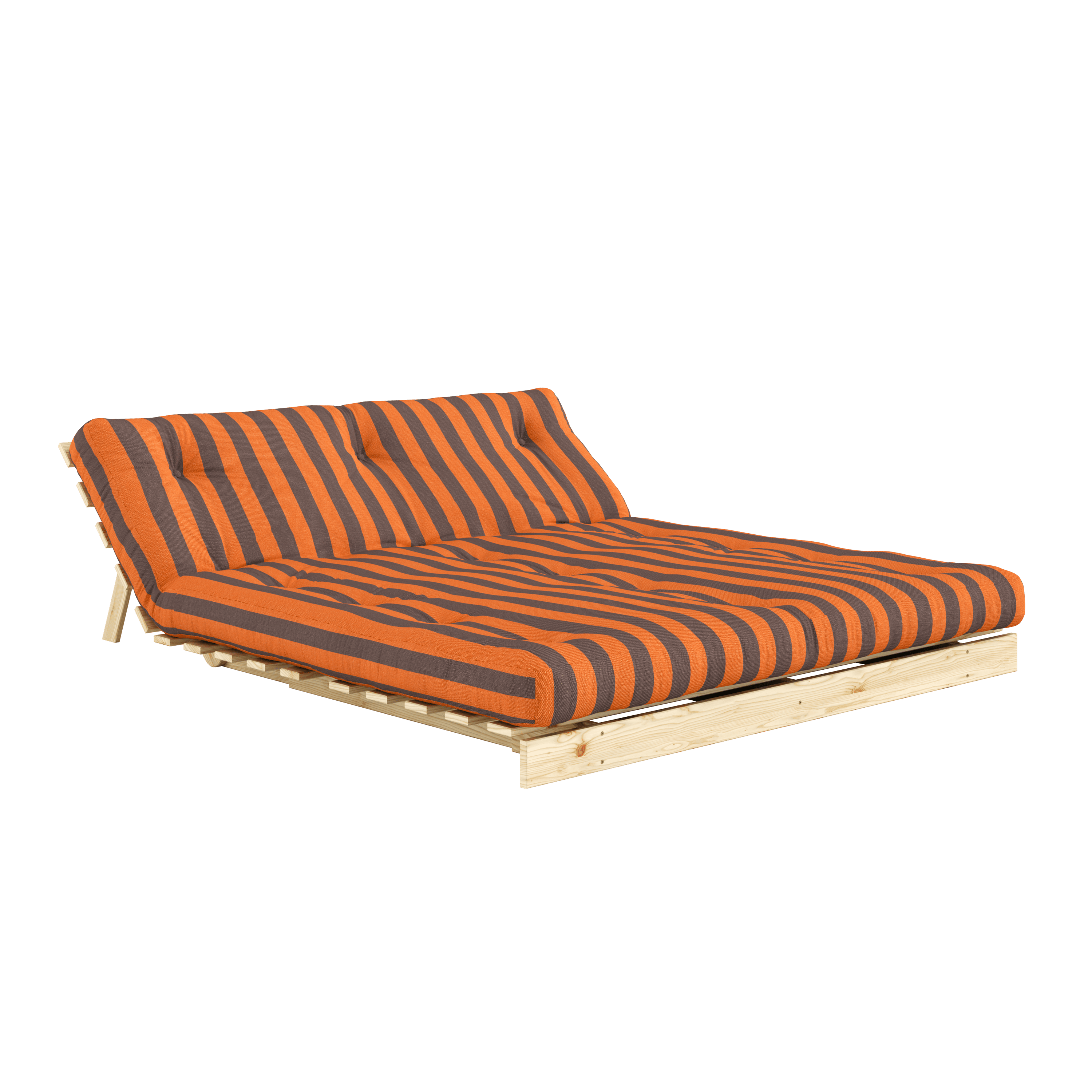 ROOTS RAW 160 X 200 W. ROOTS MATTRESS ORANGE-BROWN
