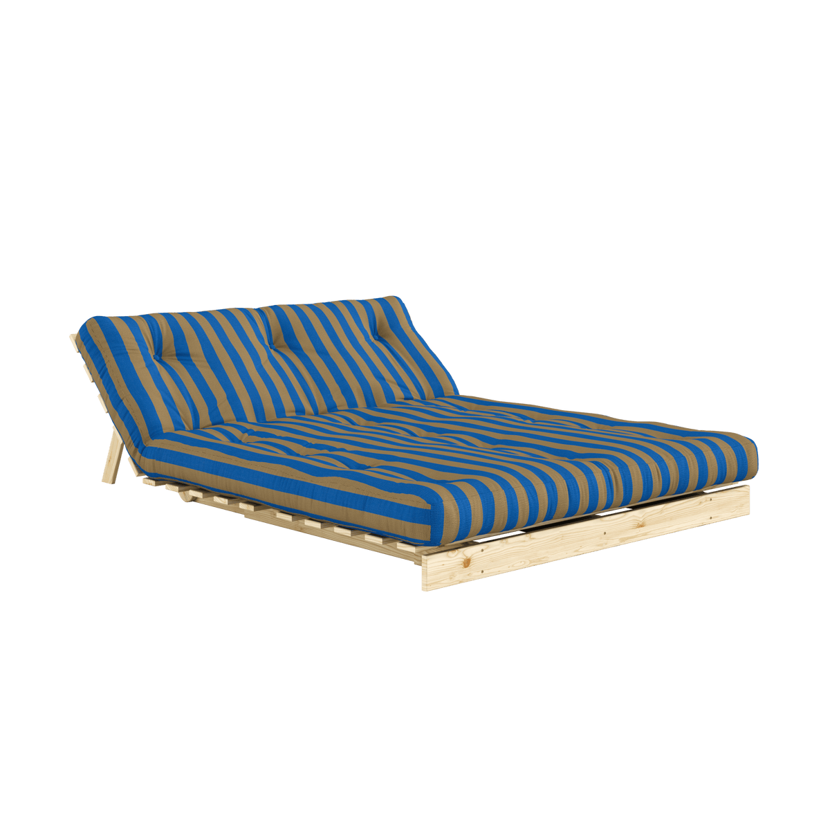 ROOTS RAW 140 X 200 W. ROOTS MATTRESS BROWN-BLUE