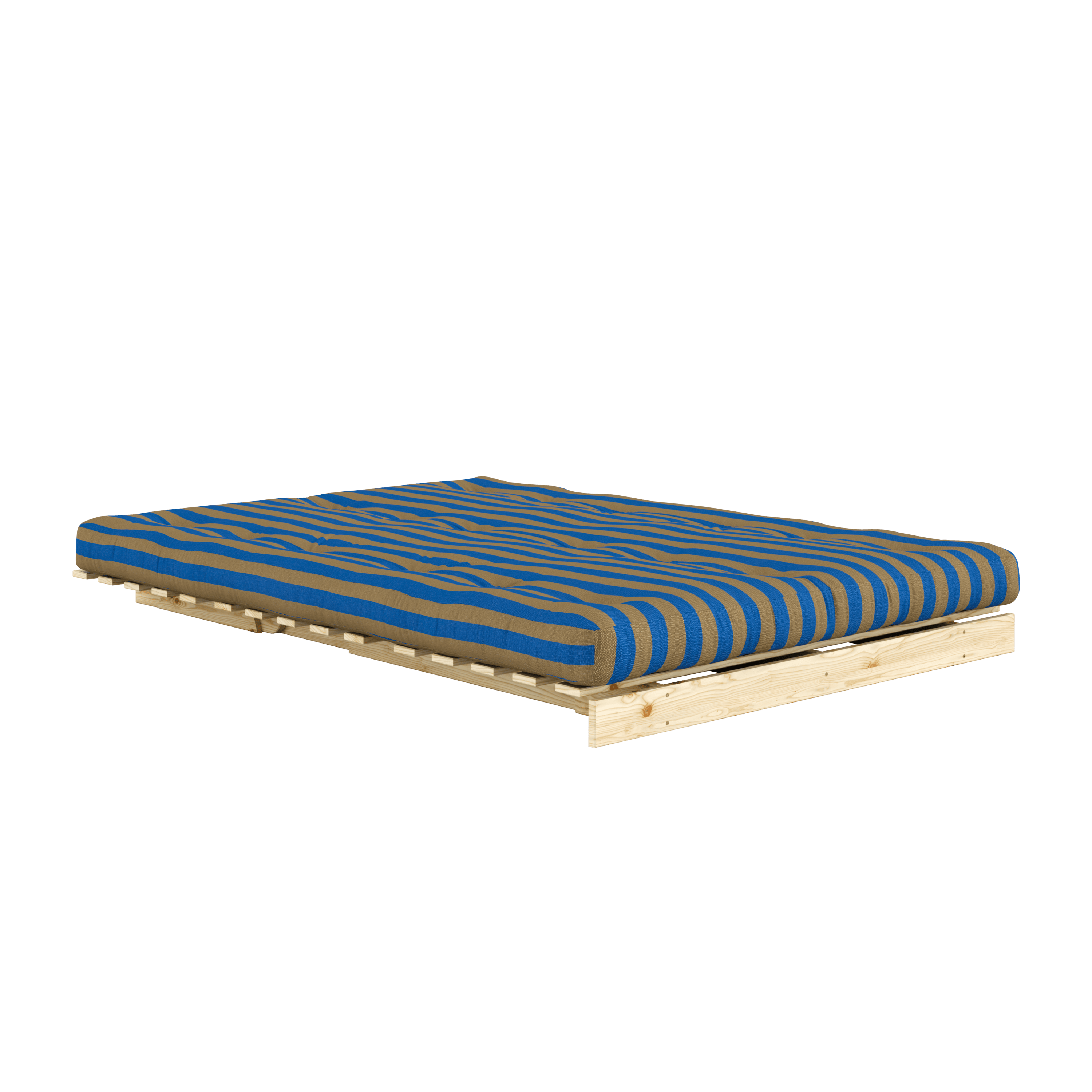 ROOTS RAW 140 X 200 W. ROOTS MATTRESS BROWN-BLUE