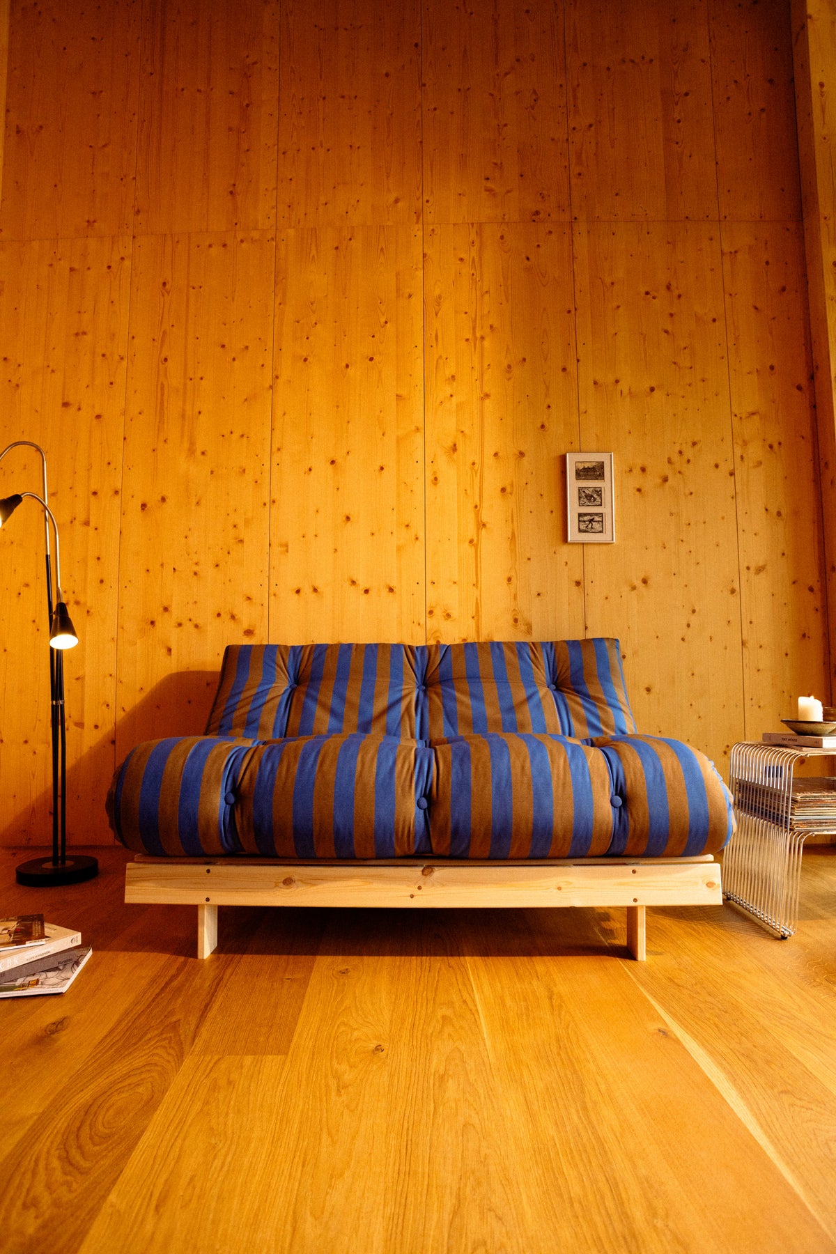 ROOTS RAW 160 X 200 W. ROOTS MATTRESS BROWN-BLUE