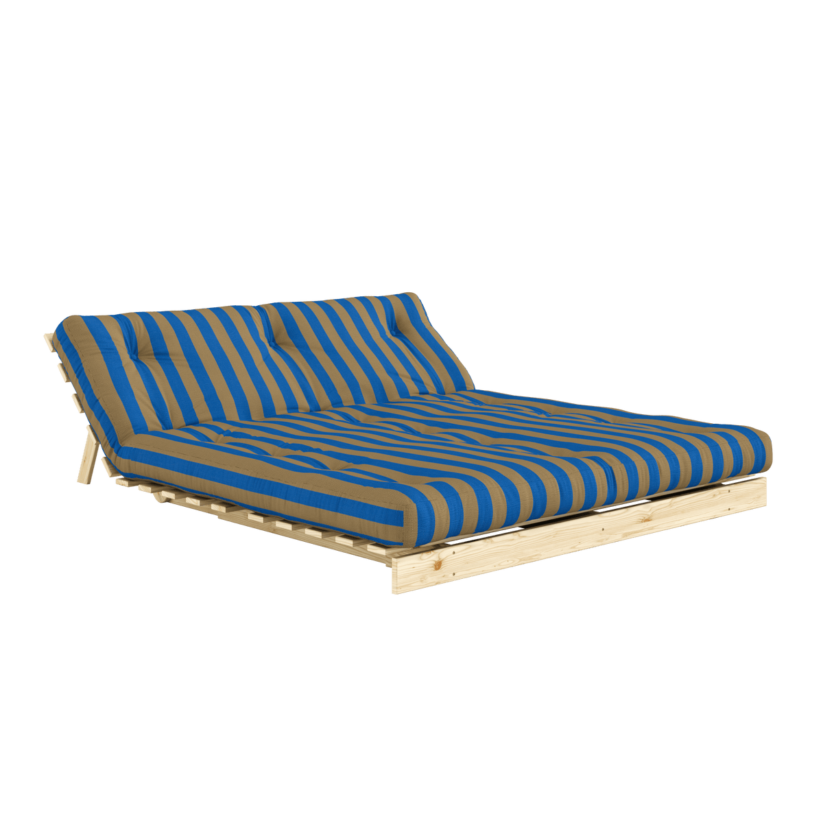 ROOTS RAW 160 X 200 W. ROOTS MATTRESS BROWN-BLUE