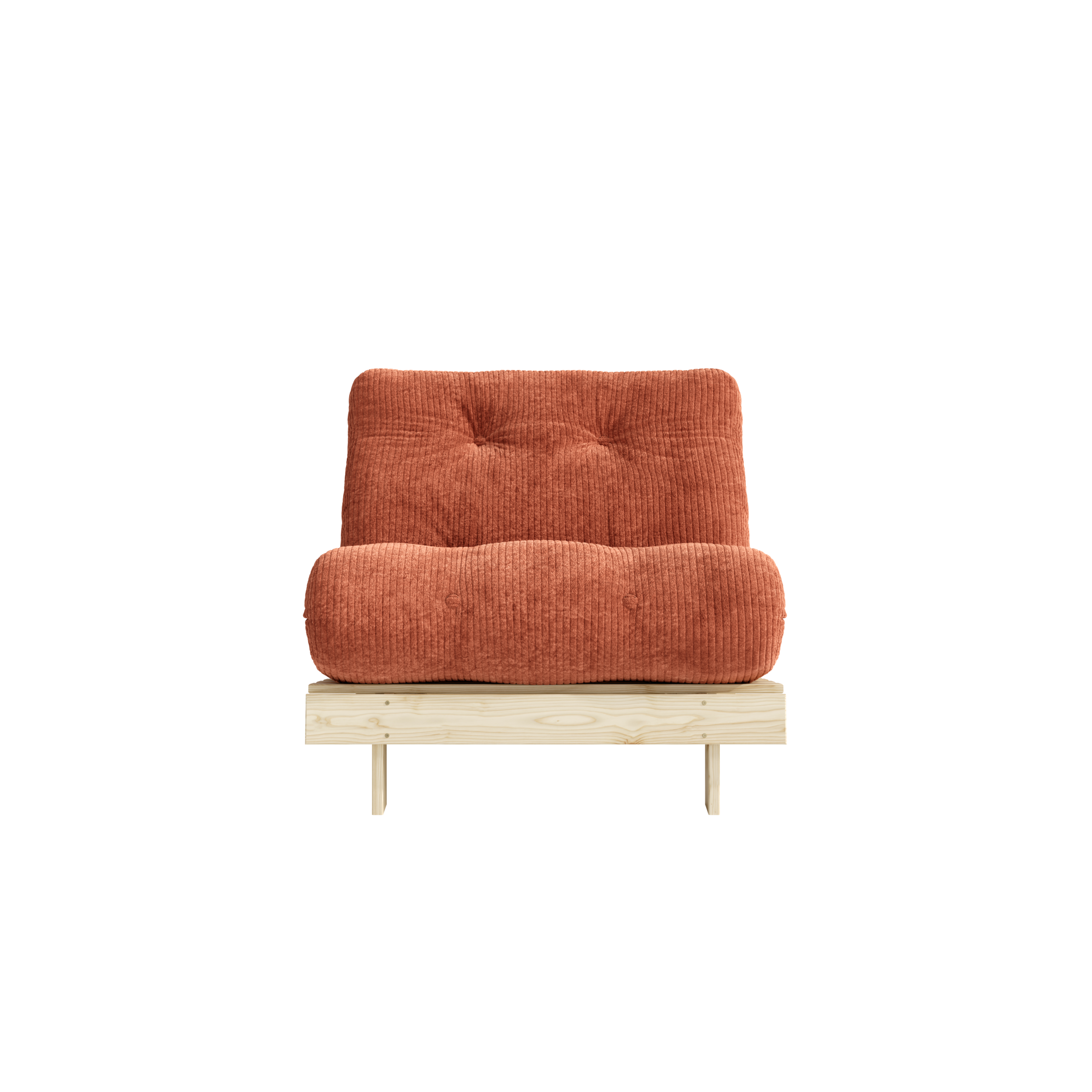 ROOTS RAW 90 X 200 W. ROOTS MATTRESS RETRO ORANGE