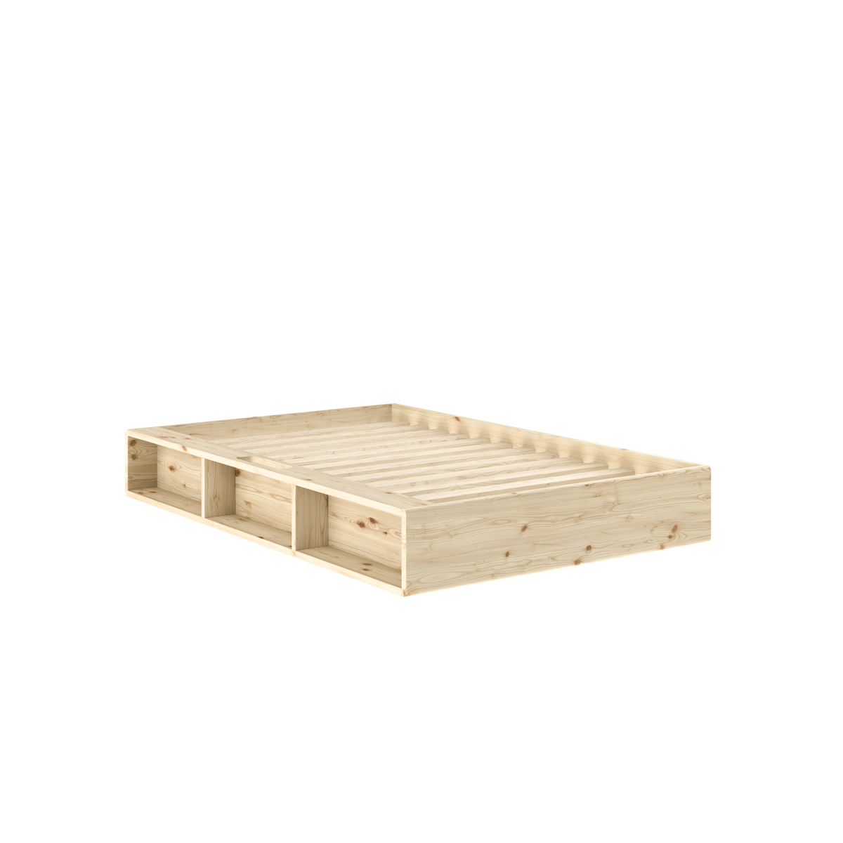 ZIGGY BED CLEAR LACQUERED 120 X 200