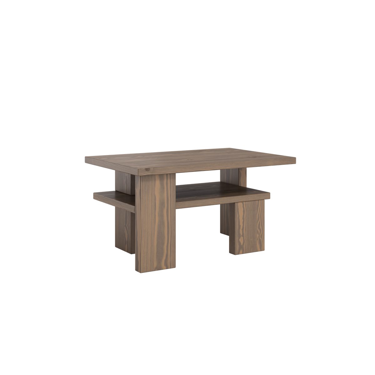 TABLE BASSE JAPAN CAFÉ CAROBE MARRON