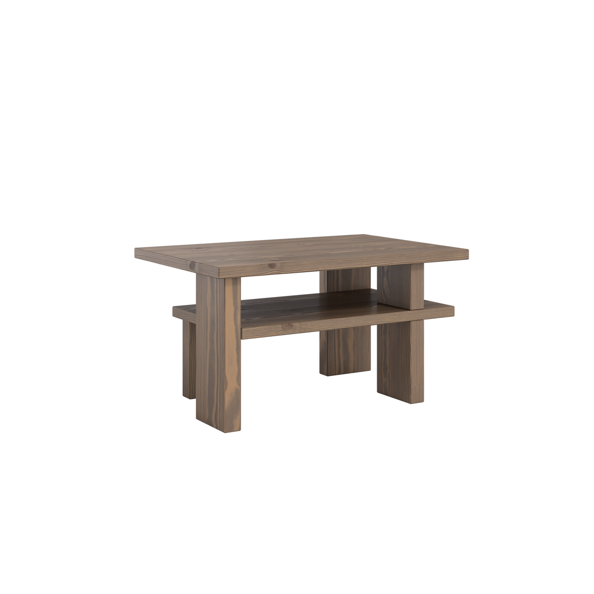 TABLE BASSE JAPAN CAFÉ CAROBE MARRON