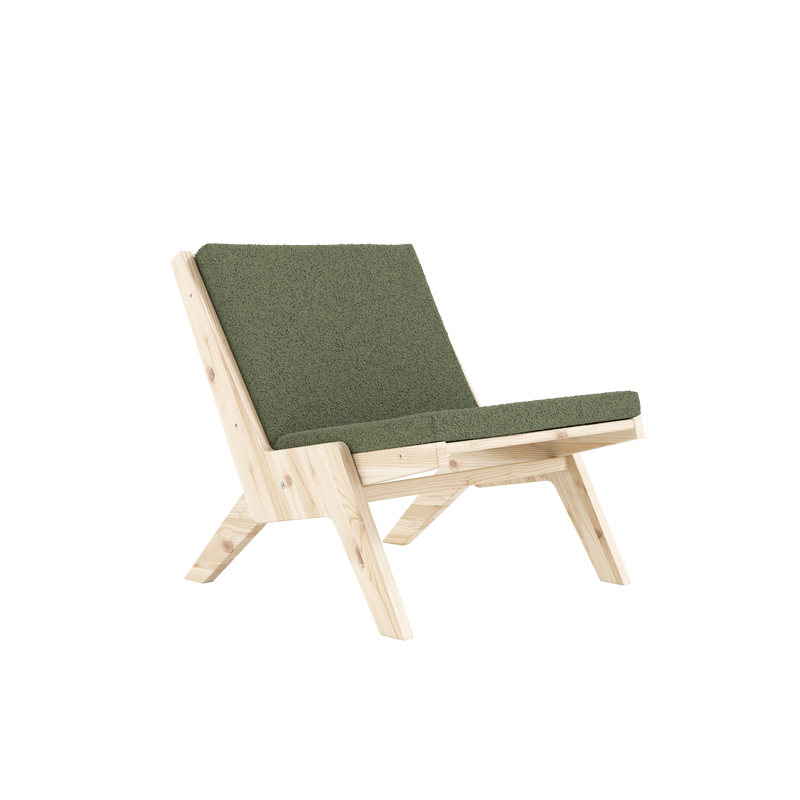 SWAY LOUNGE CHAIR RAW W. EVERGREEN MATTRESS