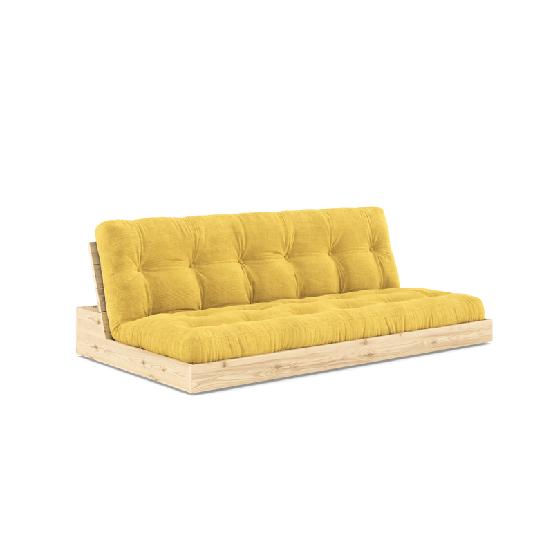 BASE TRANSPARENTE VERNIE AVEC MATELAS MIXTE 5 COUCHES MAT MIEL