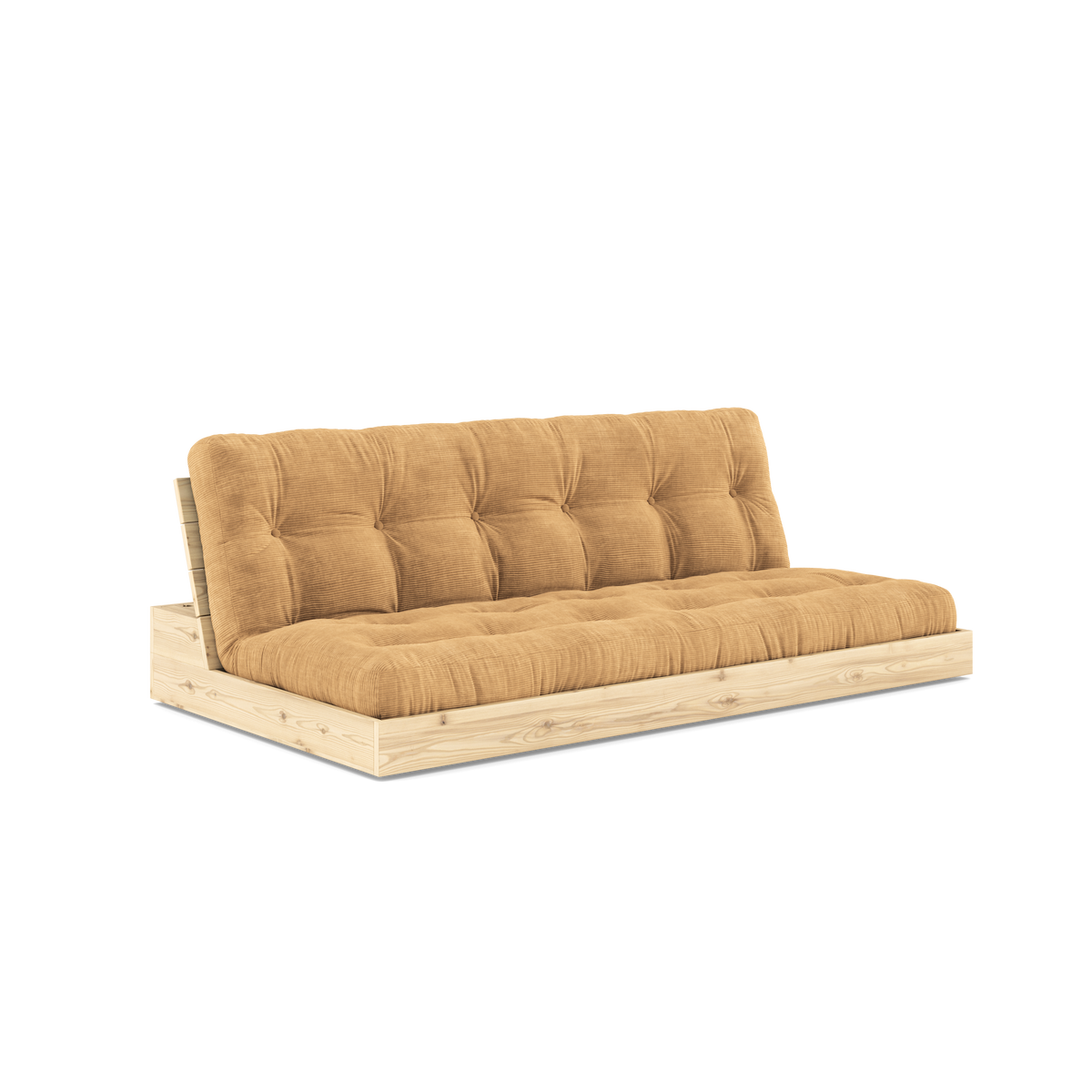 BASE CLEAR LACQUERED W. 5-LAYER MIXED MATTRESS FUDGE BROWN