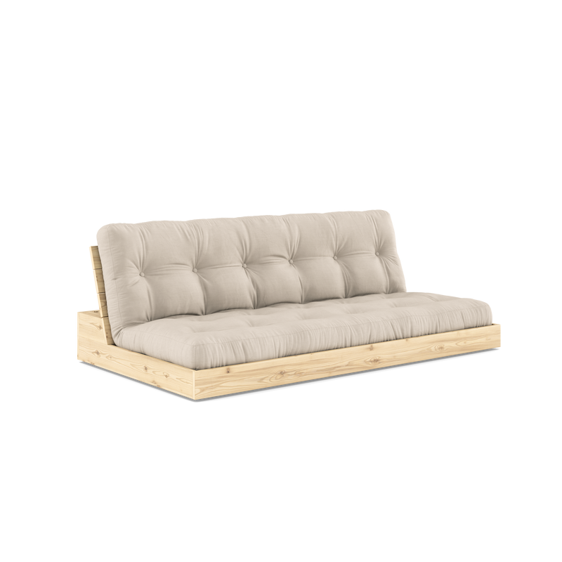 BASE CLAIRE VERNIE AVEC MATELAS MIXTE 5 COUCHES MAT BEIGE
