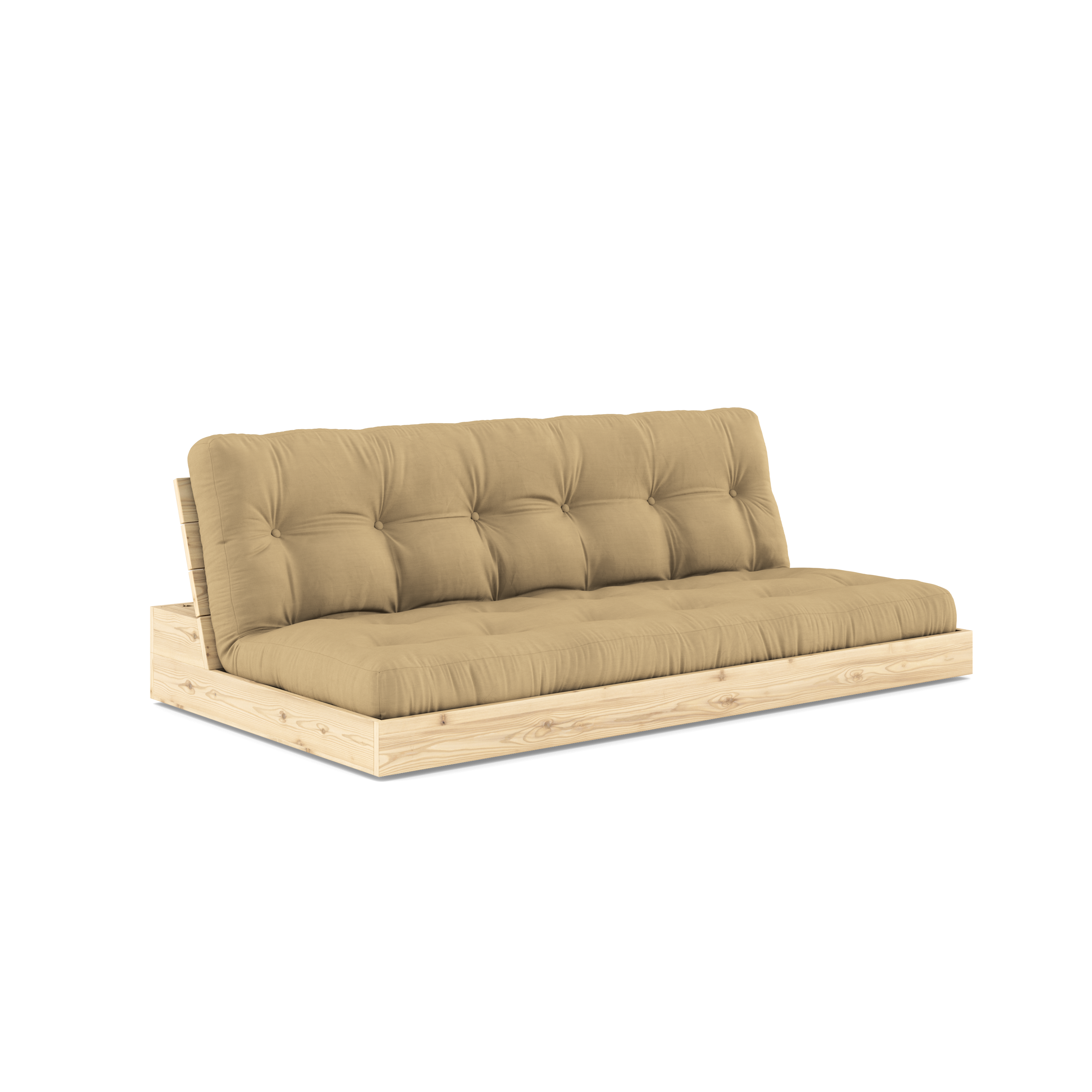 BASE TRANSPARENTE VERNIE W. MATELAS MIXTE 5 COUCHES MATTE BLÉ BEIGE