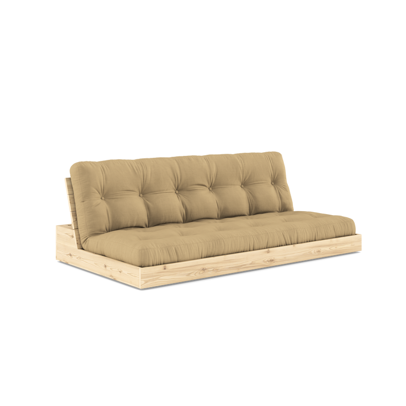 BASE TRANSPARENTE VERNIE W. MATELAS MIXTE 5 COUCHES MATTE BLÉ BEIGE