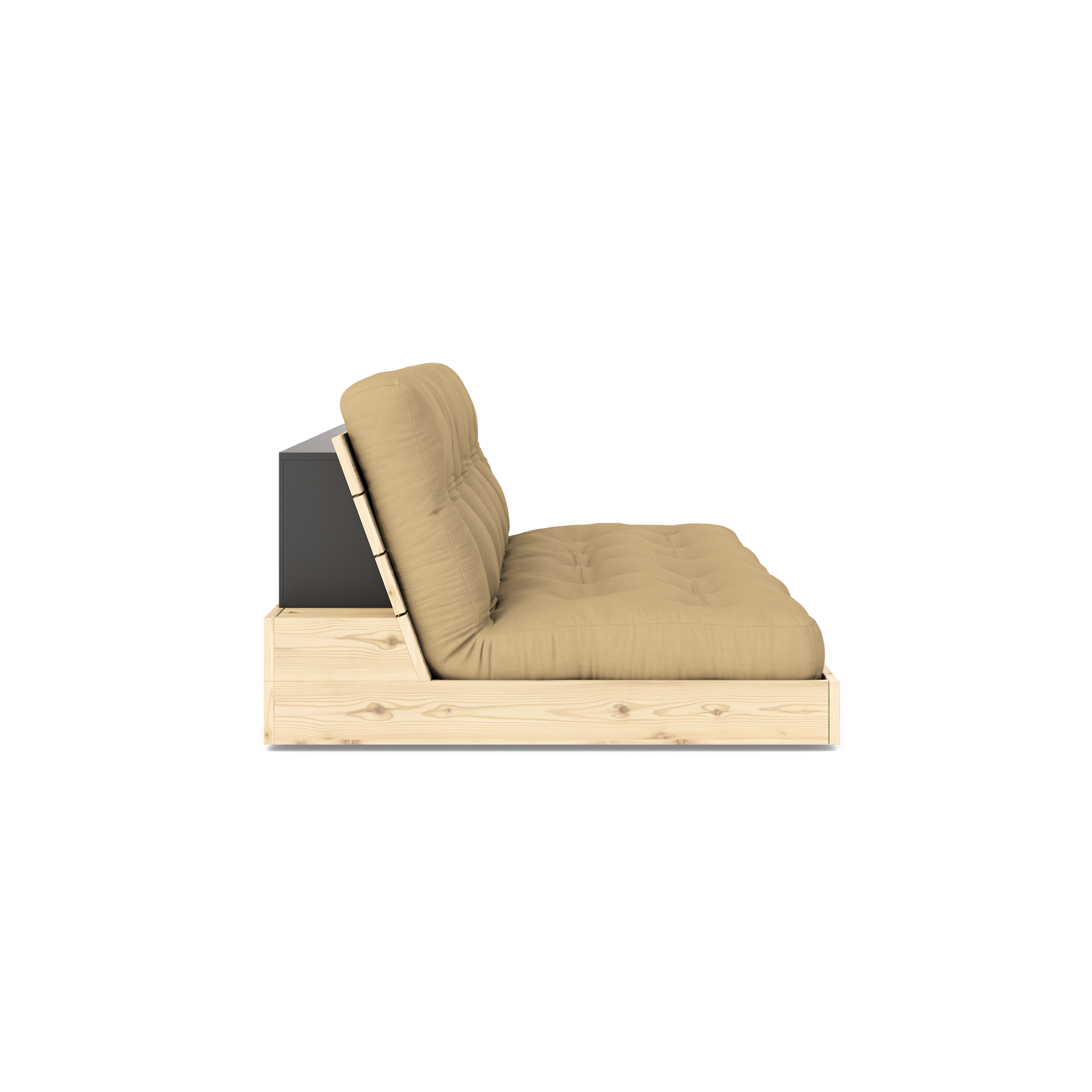 BASE TRANSPARENTE VERNIE W. MATELAS MIXTE 5 COUCHES MATTE BLÉ BEIGE