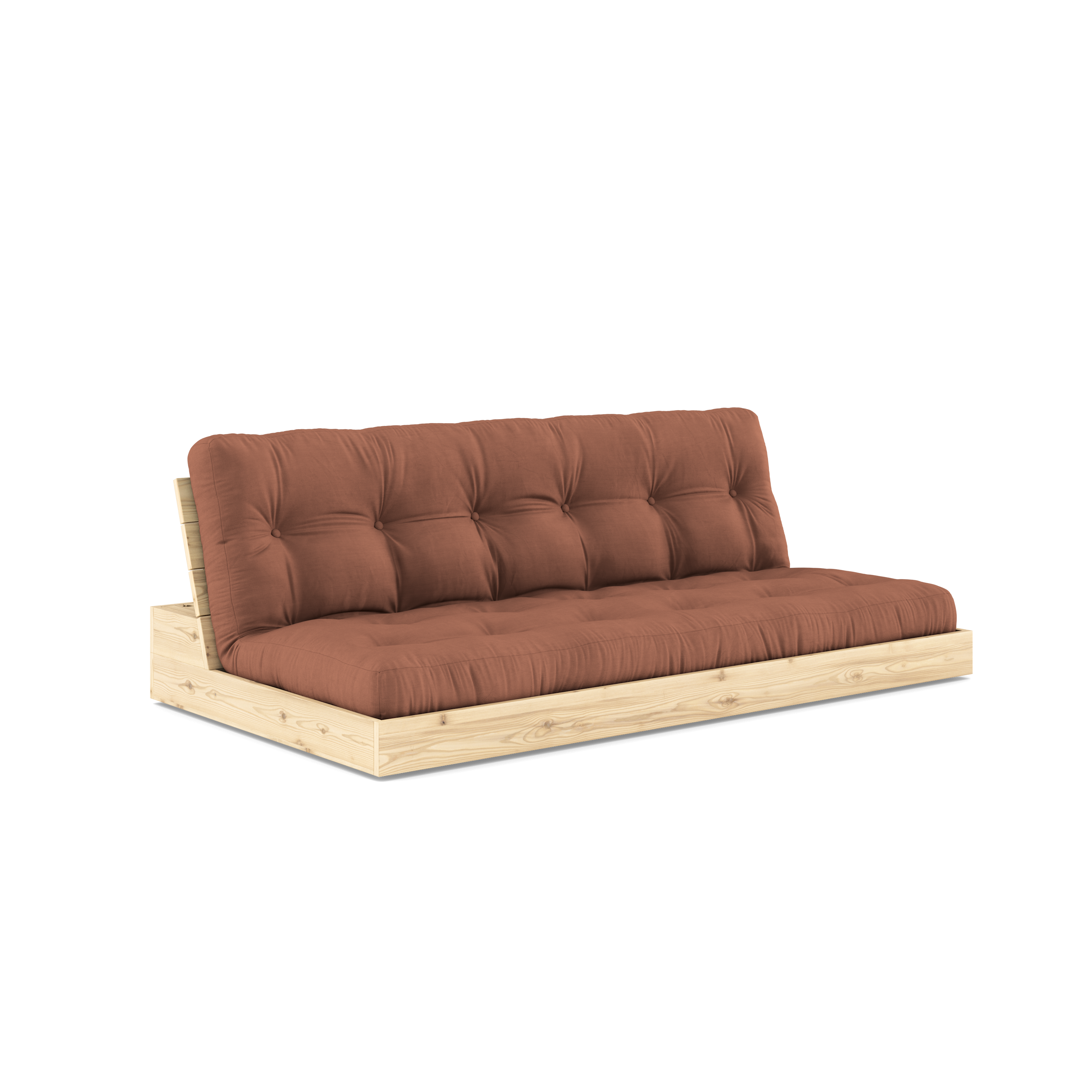 LAQUE DE BASE CLAIRE AVEC MATELAS MIXTE 5 COUCHES MATE ARGILE BRUN