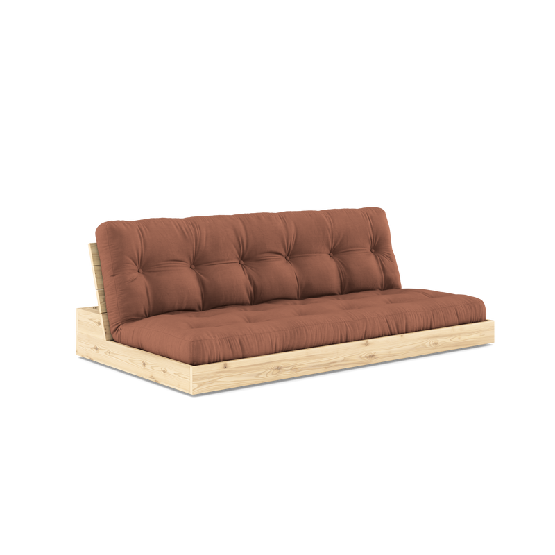 LAQUE DE BASE CLAIRE AVEC MATELAS MIXTE 5 COUCHES MATE ARGILE BRUN