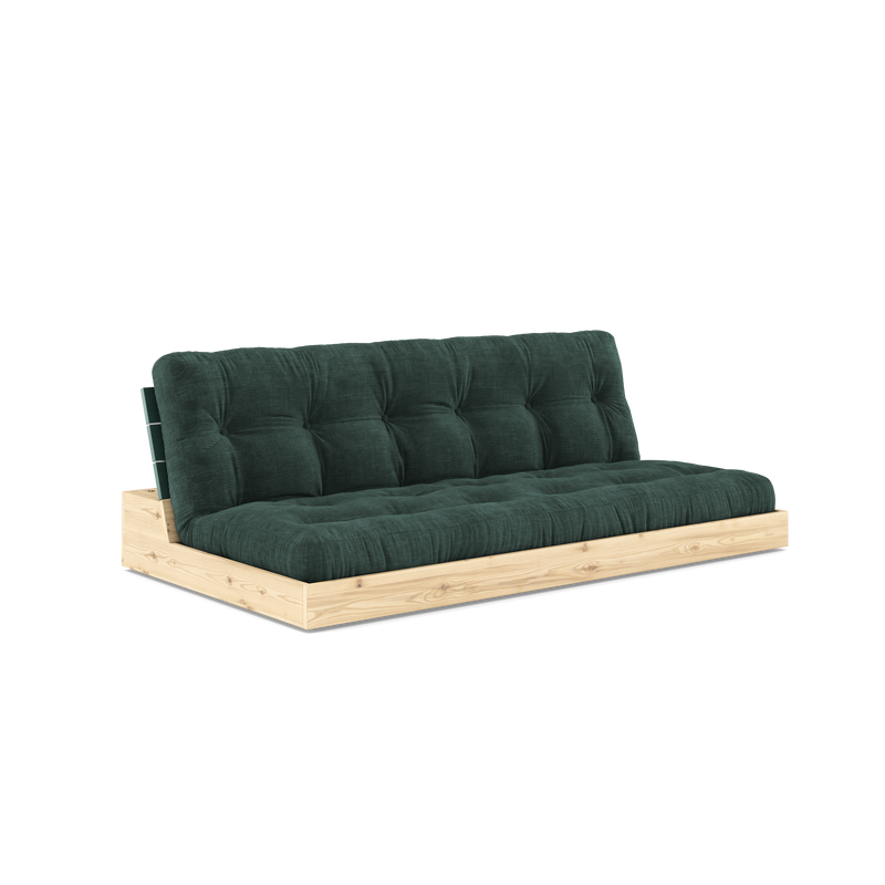 BASE LUSH GREEN LACQUERED W. 5-LAYER MIXED MATTRESS SEAWEED
