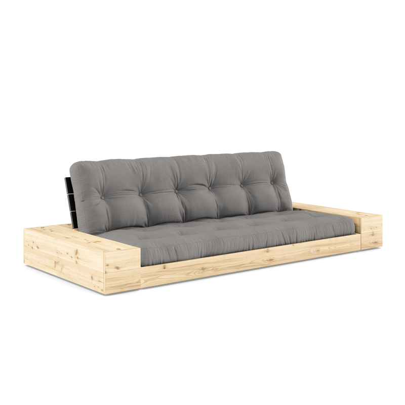 NOIR DE BASE NUIT VERNIS AVEC 2 CÔTÉS BOÎTES TRANSPARENTE AVEC MATELAS MIXTE MAT 5 COUCHES GRIS