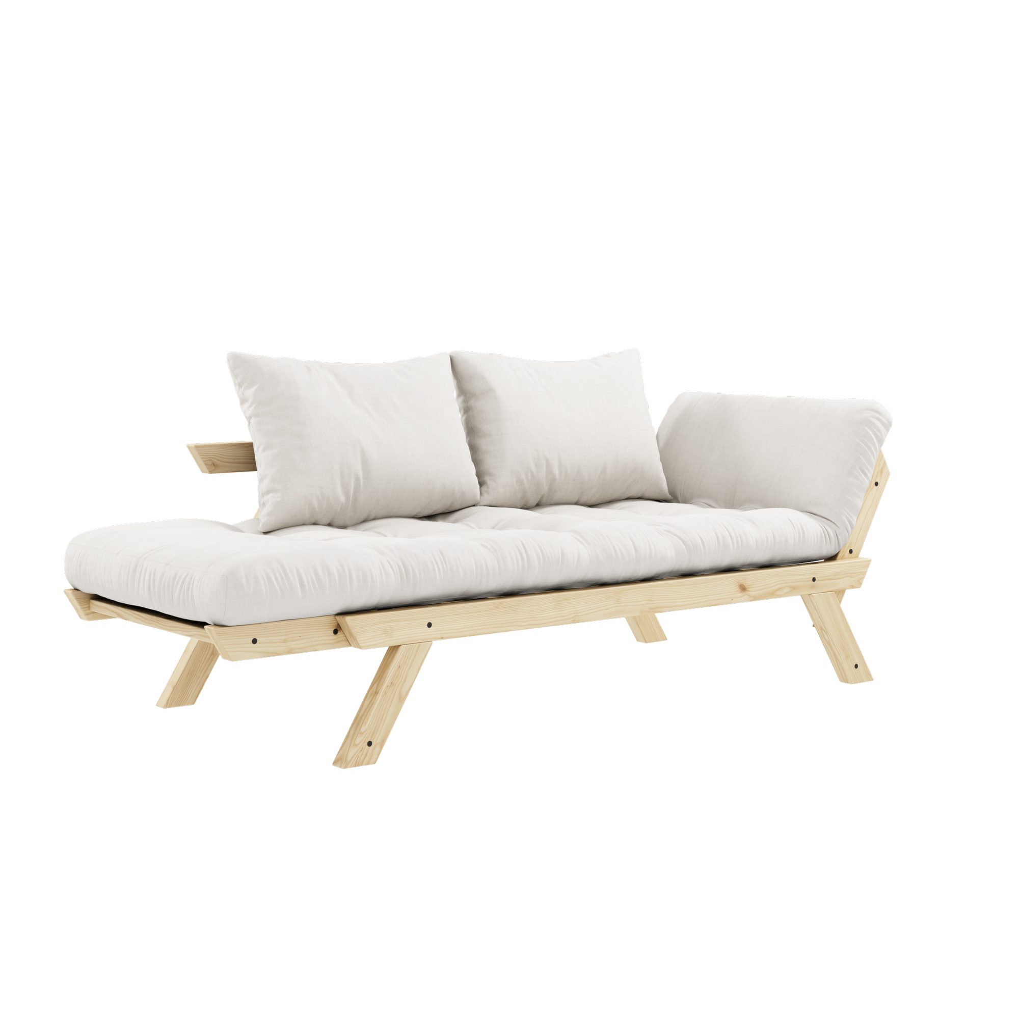 BEBOP CLEAR LACQUERED W. 4-LAYER MIXED MATTRESS NATURAL