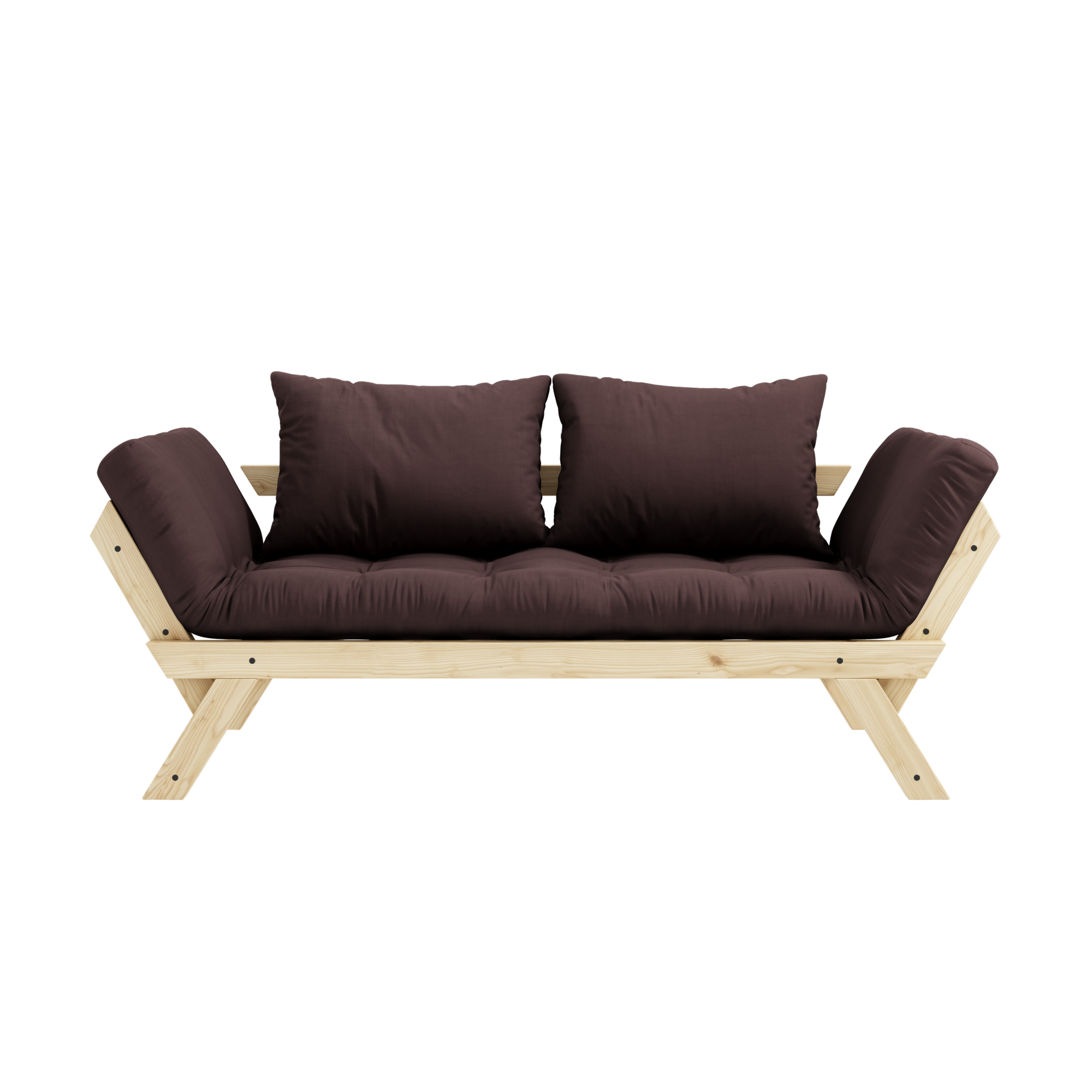 BEBOP CLEAR LAQUÉ AVEC MATELAS MÉLANGE 4 COUCHES MAT BRUN