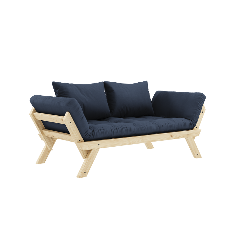 BEBOP CLEAR VERNISÉ AVEC MATELAS MIXTE 4 COUCHES MAT NAVY