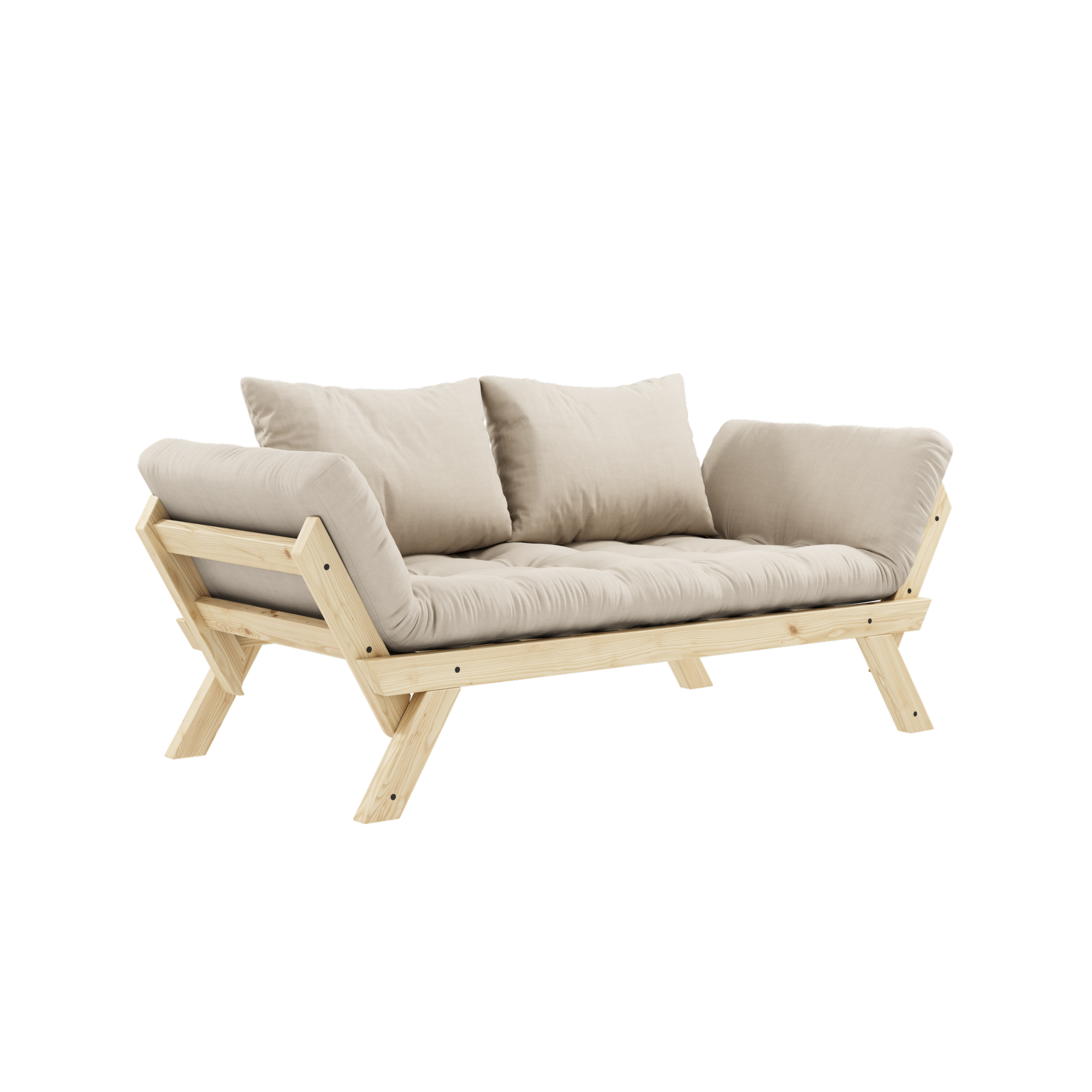 BEBOP CLEAR LAQUERED W. MATELAS MIXTE 4 COUCHES MAT BEIGE