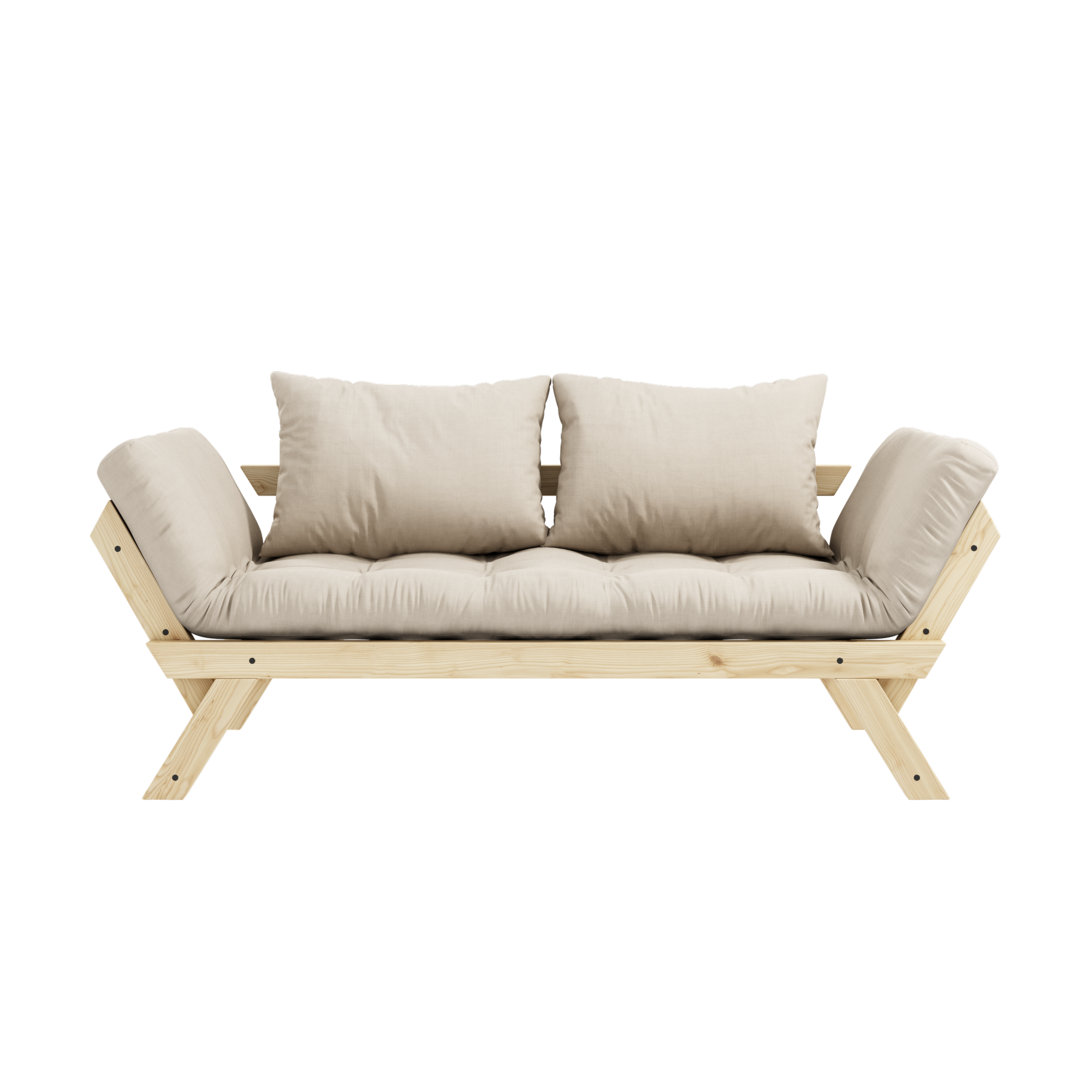 BEBOP CLEAR LAQUERED W. MATELAS MIXTE 4 COUCHES MAT BEIGE