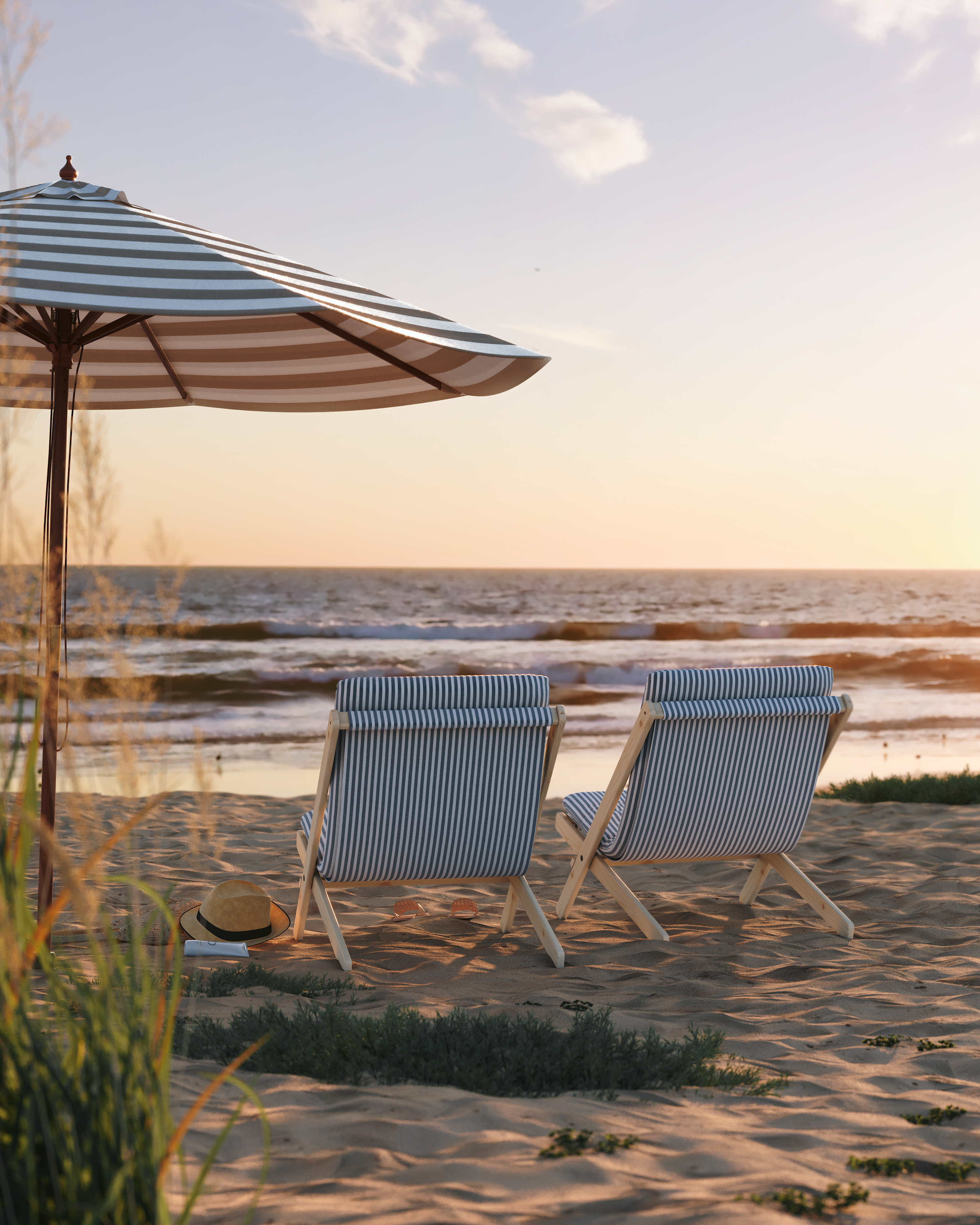 BOOGIE RAW BEECH W. BOOGIE MATTRESS NAVY