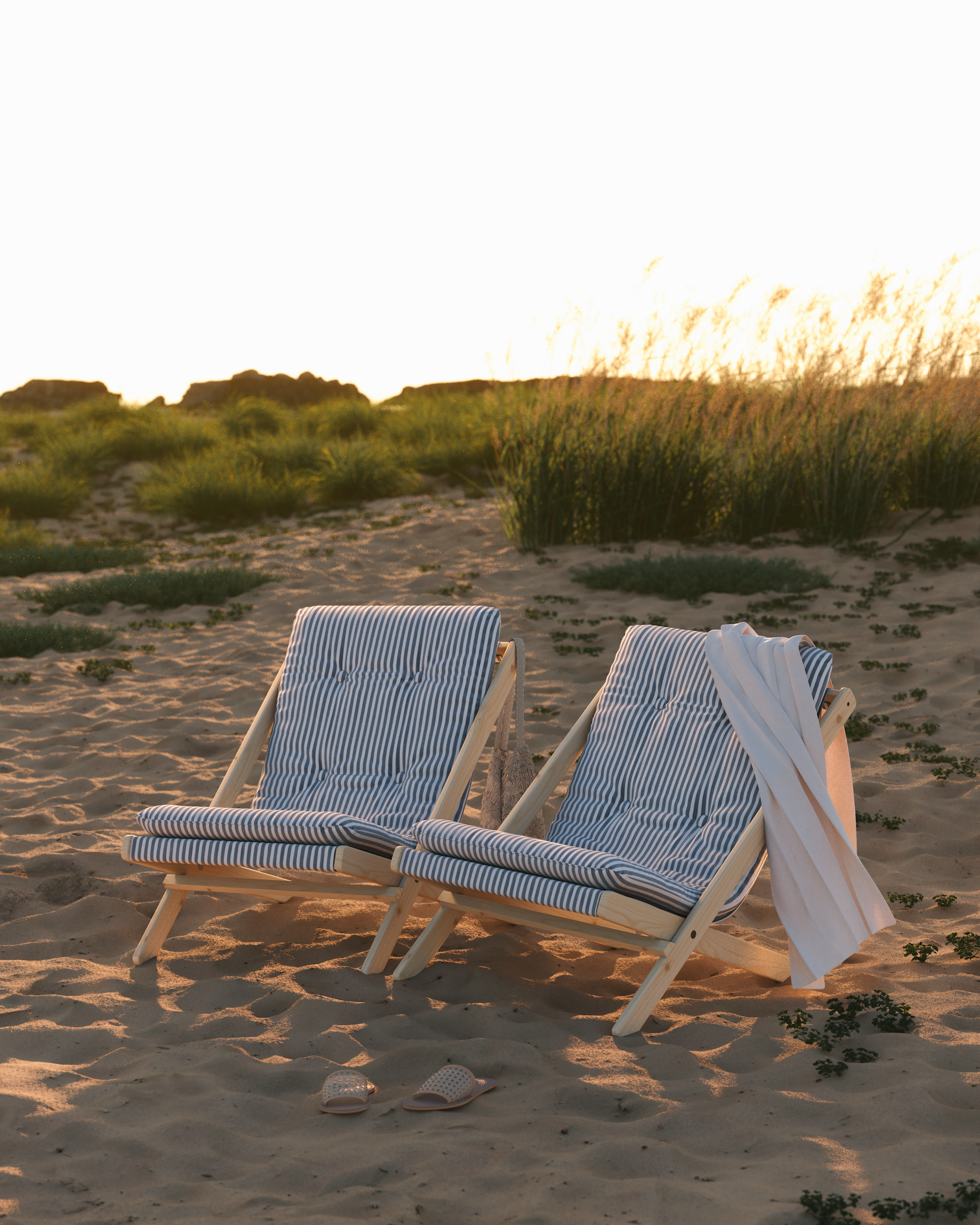 BOOGIE RAW BEECH W. BOOGIE MATTRESS BROWN
