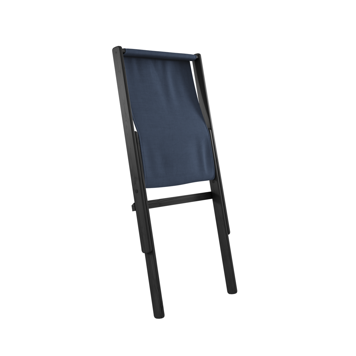 BOOGIE NOIR LAQUÉ HÊTRE AVEC MATELAS BOOGIE MAT MARINE
