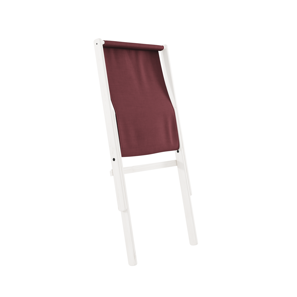 BOOGIE BLANCHI LAQUÉ HÊTRE AVEC MATELAS BOOGIE MAT BORDEAUX