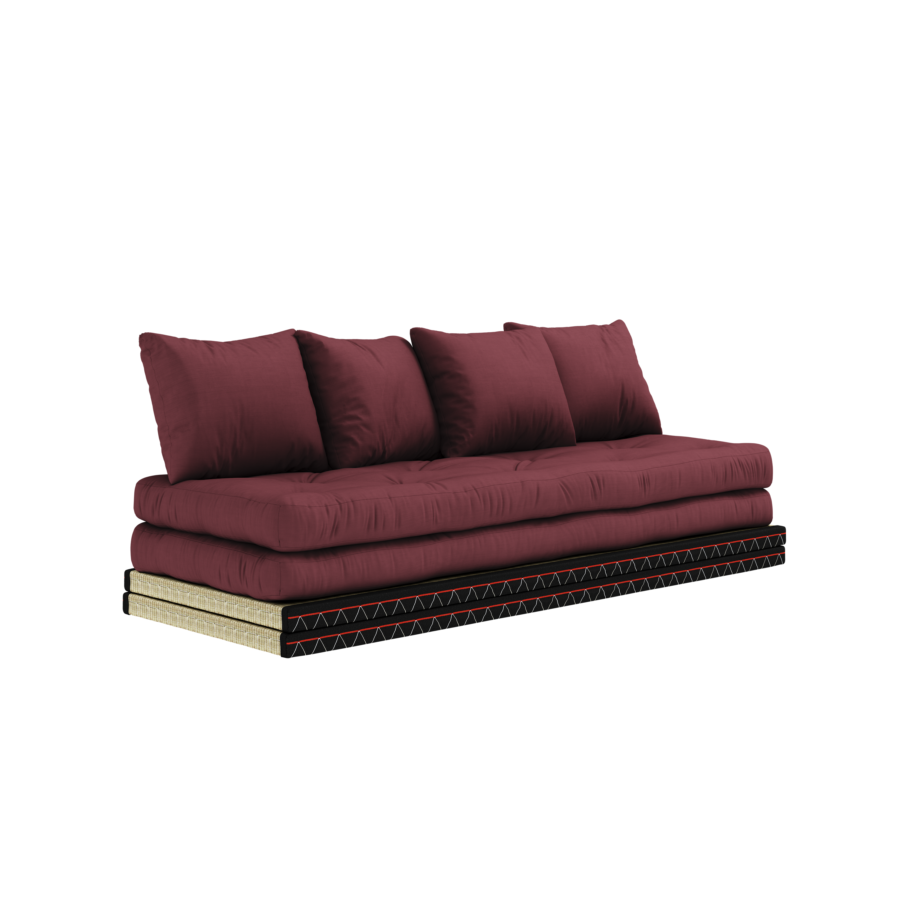 CHICO BORDEAUX W. 2 TATAMI 80 X 200 W. 2 CHICO MATTRESS SET BORDEAUX
