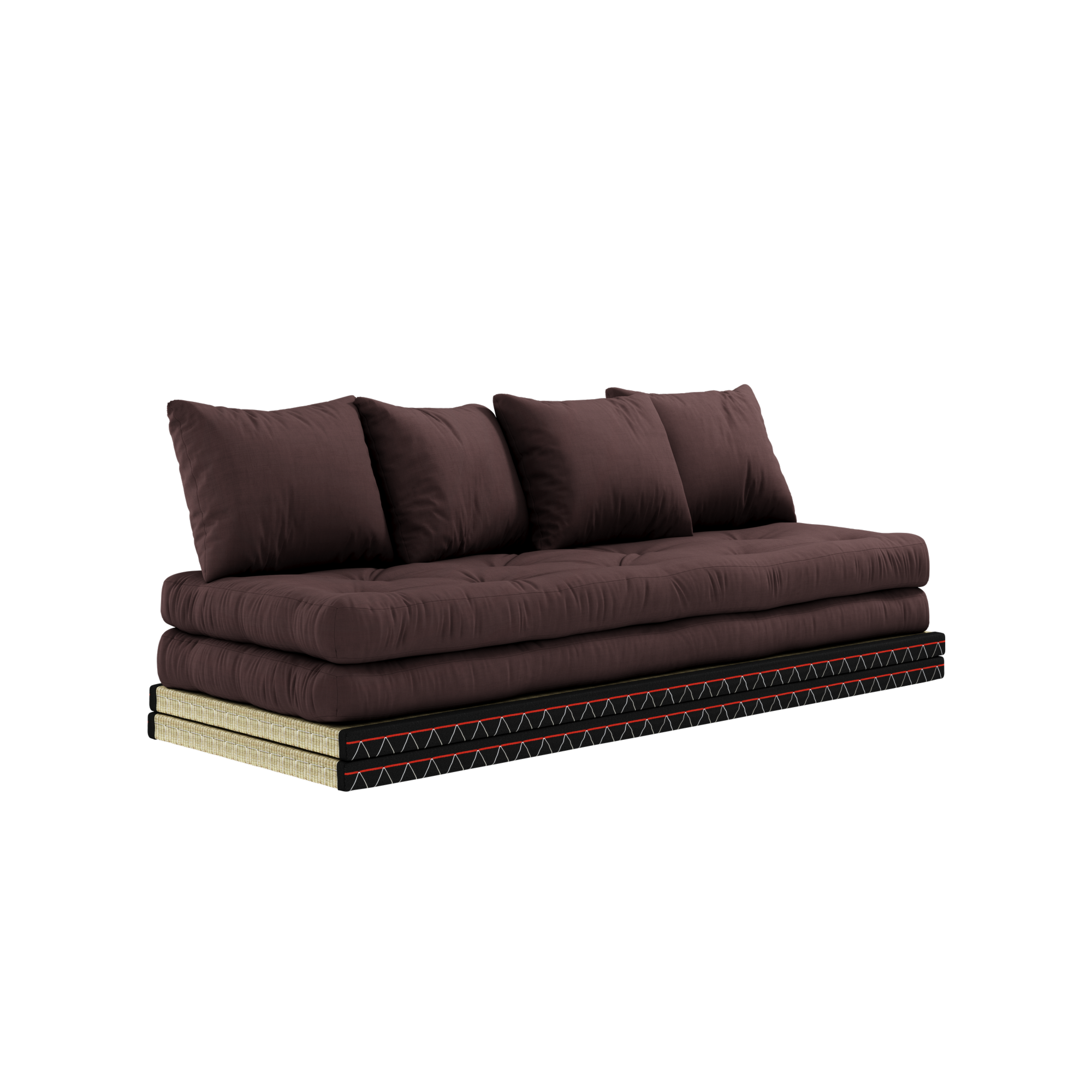 CHICO BROWN W. 2 TATAMI 80 X 200 W. 2 CHICO MATTRESS SET BROWN