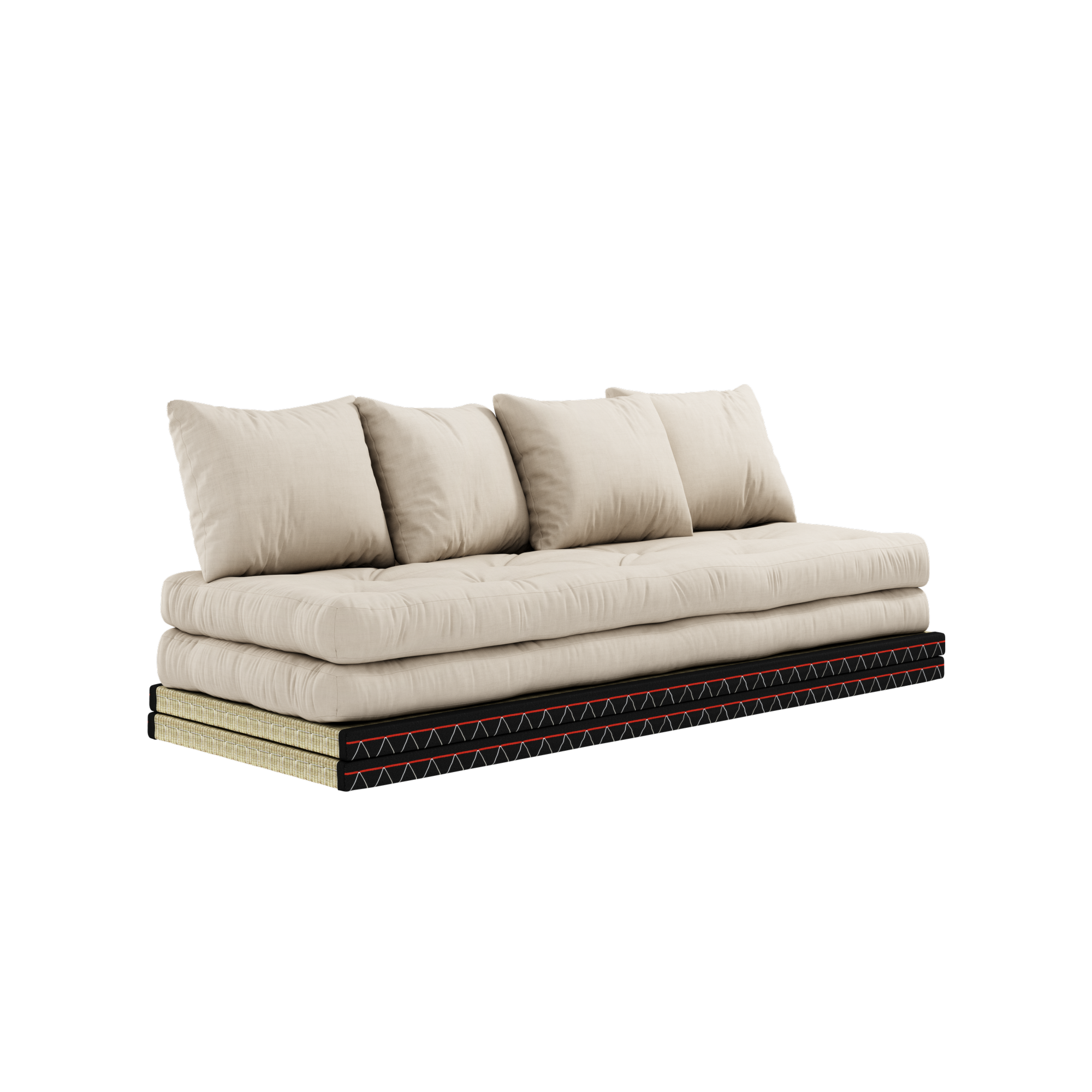 CHICO BEIGE W. 2 TATAMI 80 X 200 W. 2 CHICO MATTRESS SET BEIGE