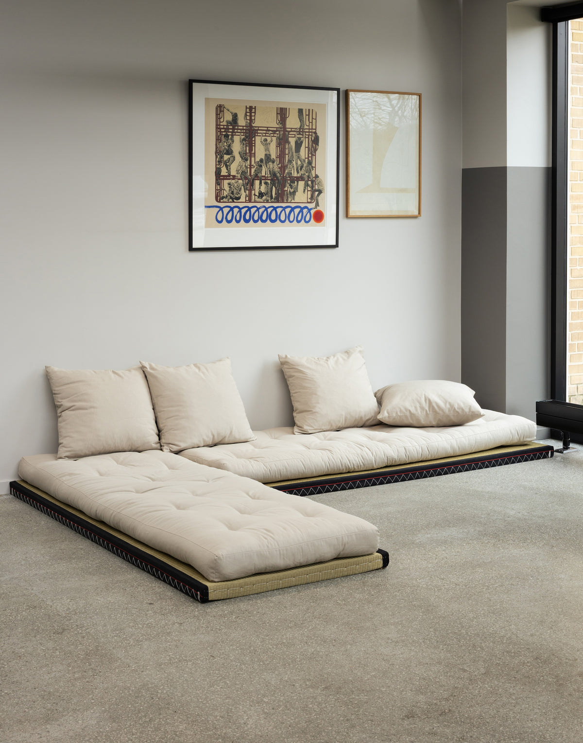CHICO WHEAT BEIGE W. 2 TATAMI 80 X 200 W. 2 CHICO MATTRESS SET WHEAT BEIGE