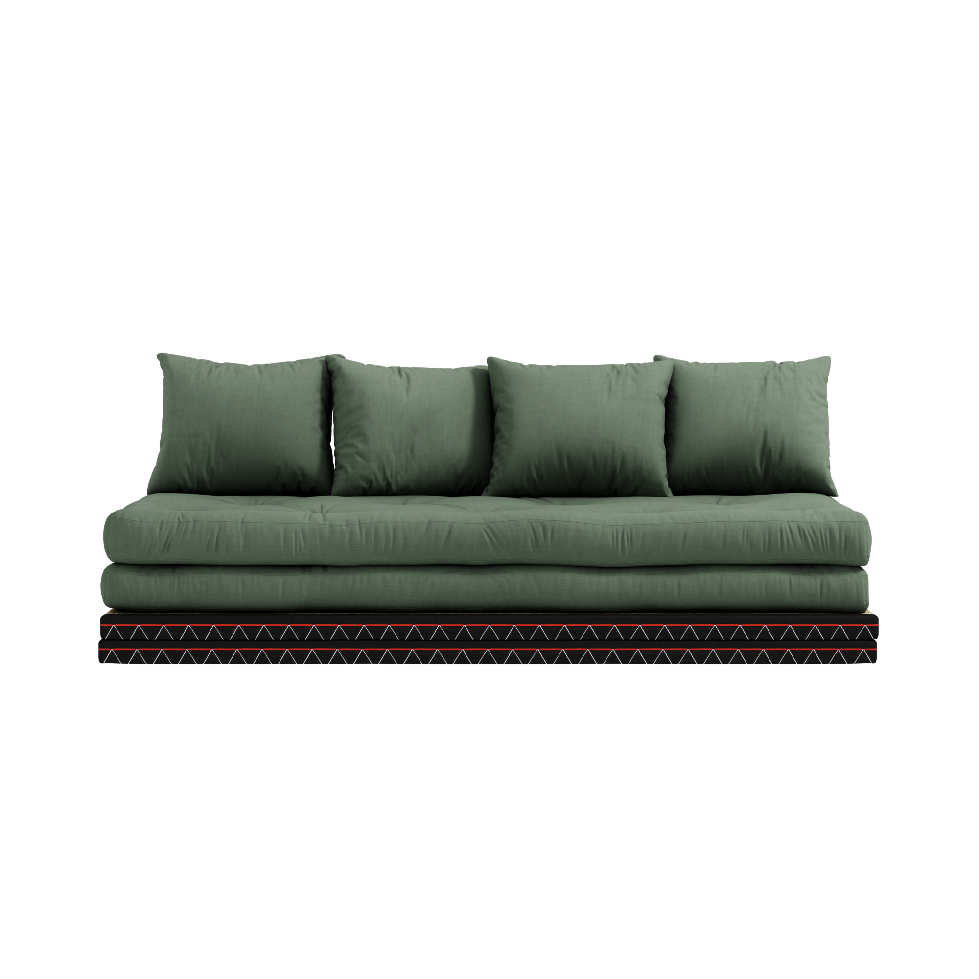 CHICO OLIVE GREEN W. 2 TATAMI 80 X 200 W. 2 CHICO MATTRESS SET OLIVE GREEN