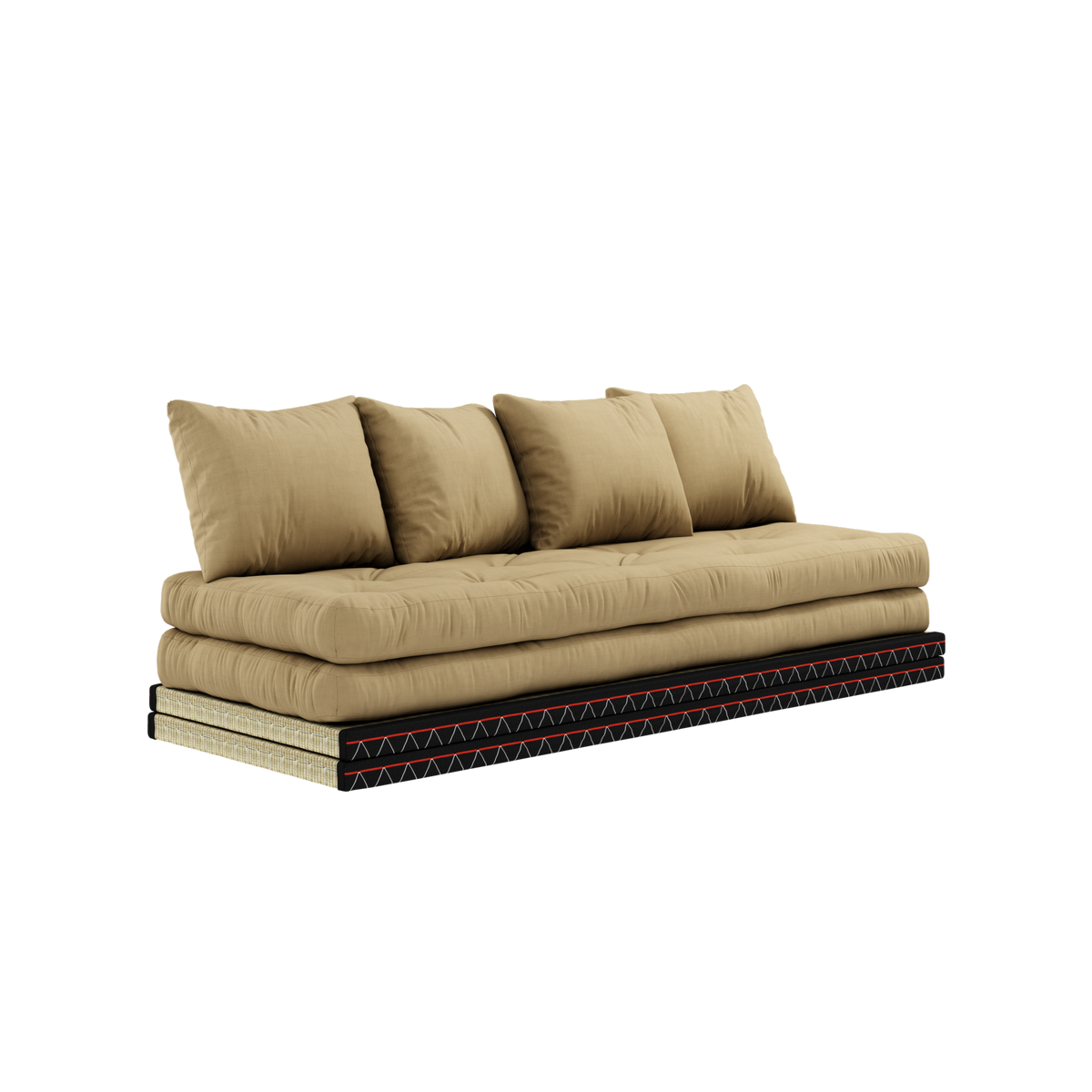 CHICO WHEAT BEIGE W. 2 TATAMI 80 X 200 W. 2 CHICO MATTRESS SET WHEAT BEIGE