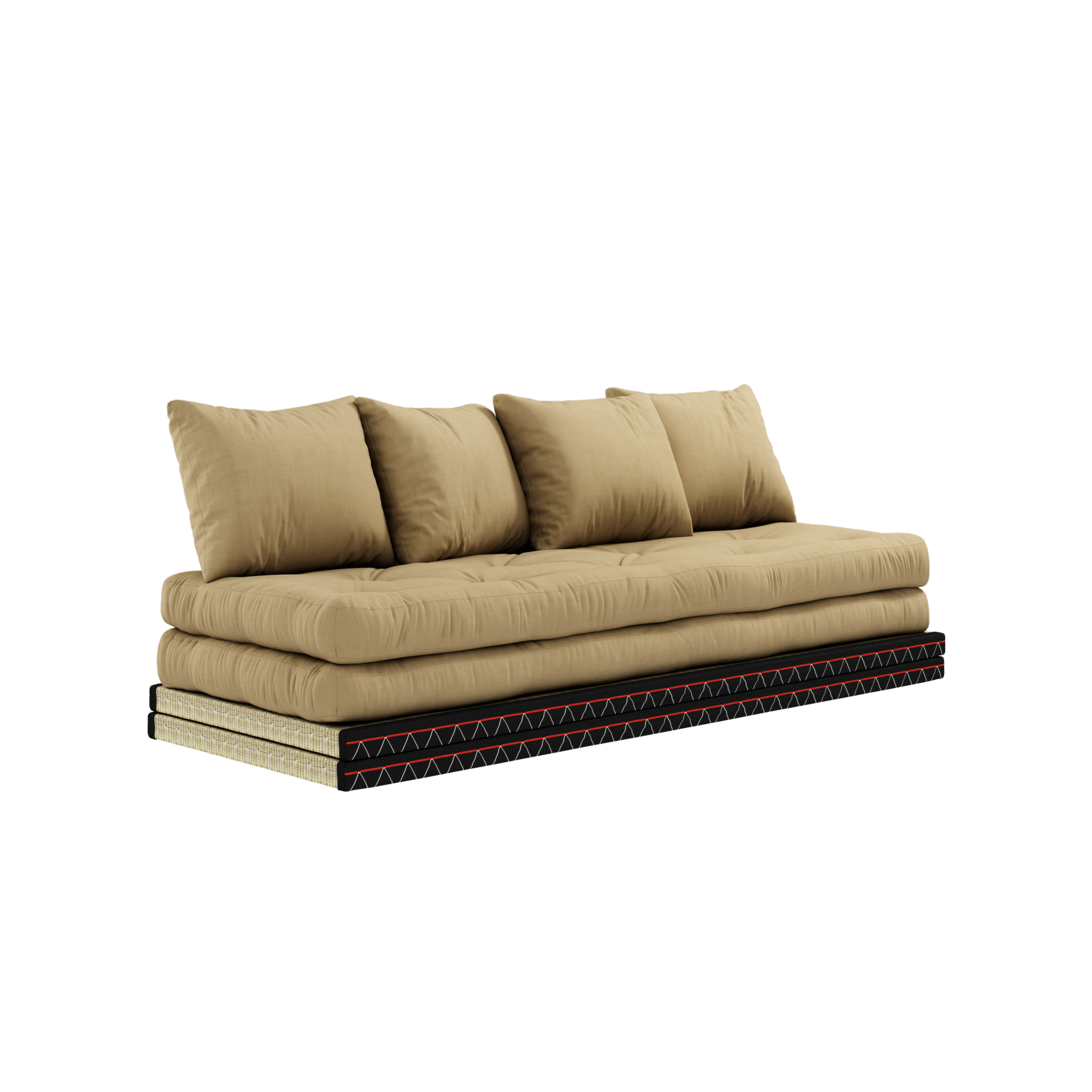 CHICO WHEAT BEIGE W. 2 TATAMI 80 X 200 W. 2 CHICO MATTRESS SET WHEAT BEIGE