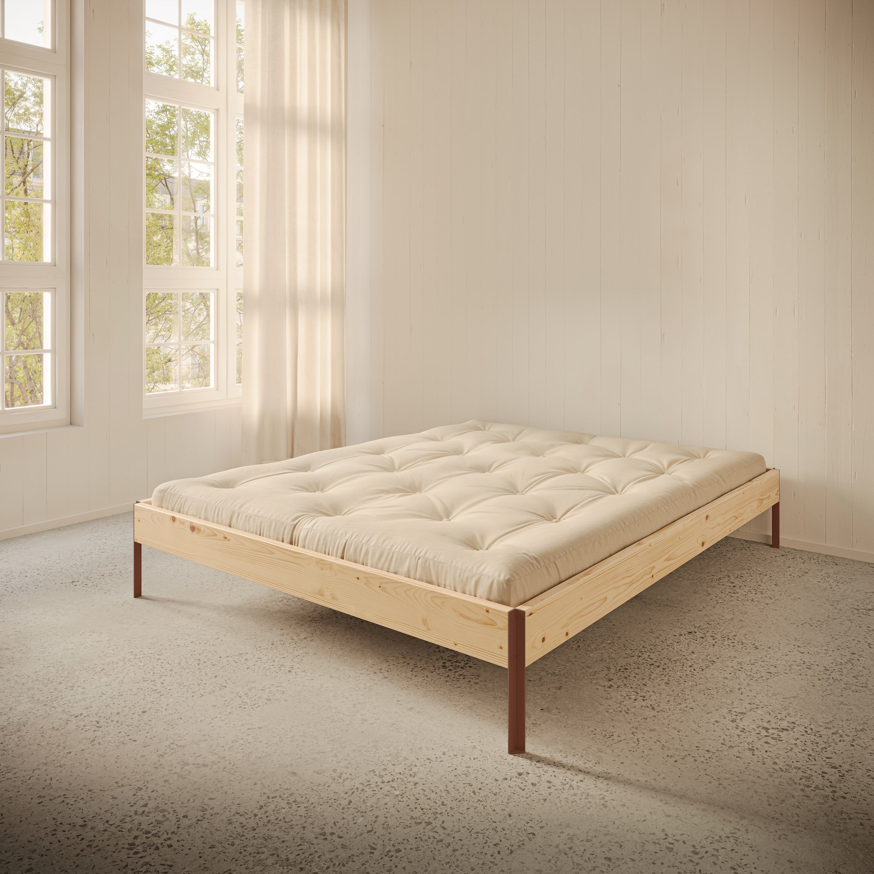 CORE BED RAW TERRA RED 140X200